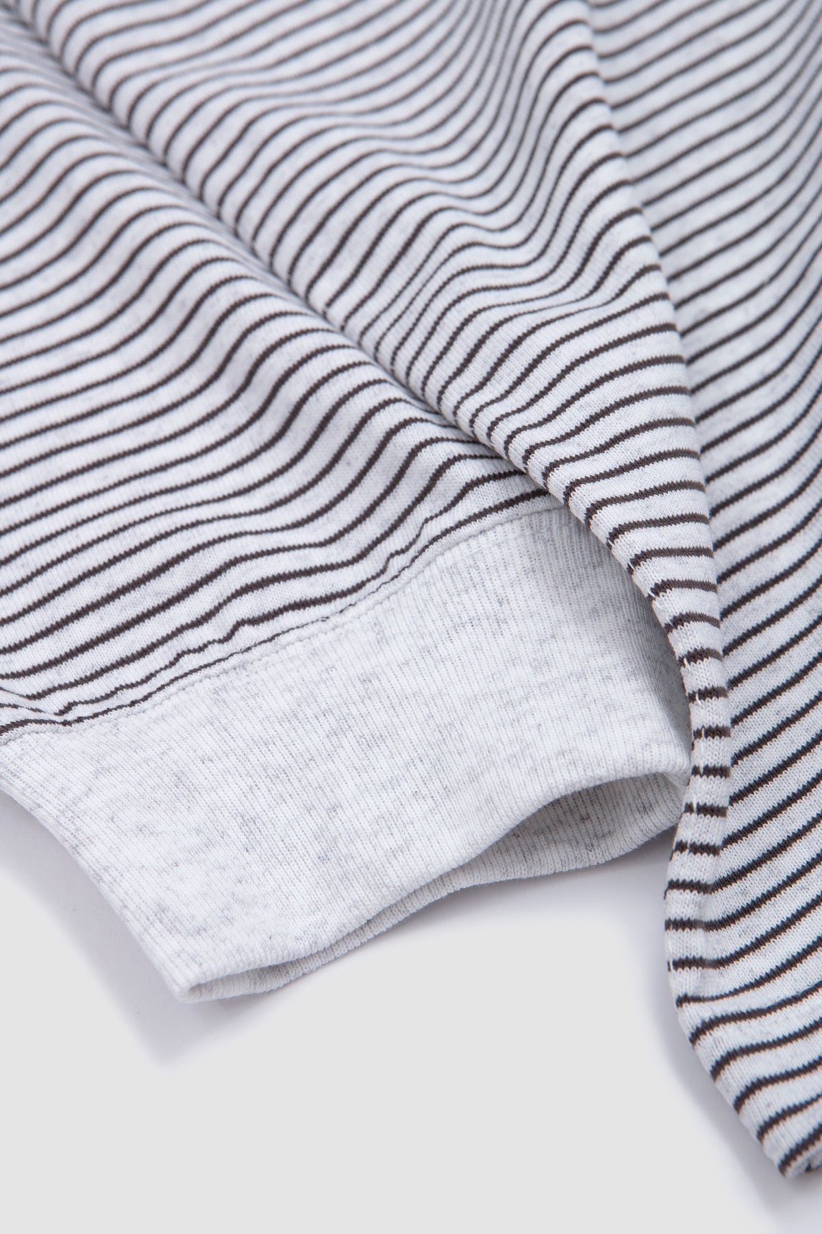 Long Sleeve T-Shirt Heather White/ Charcoal