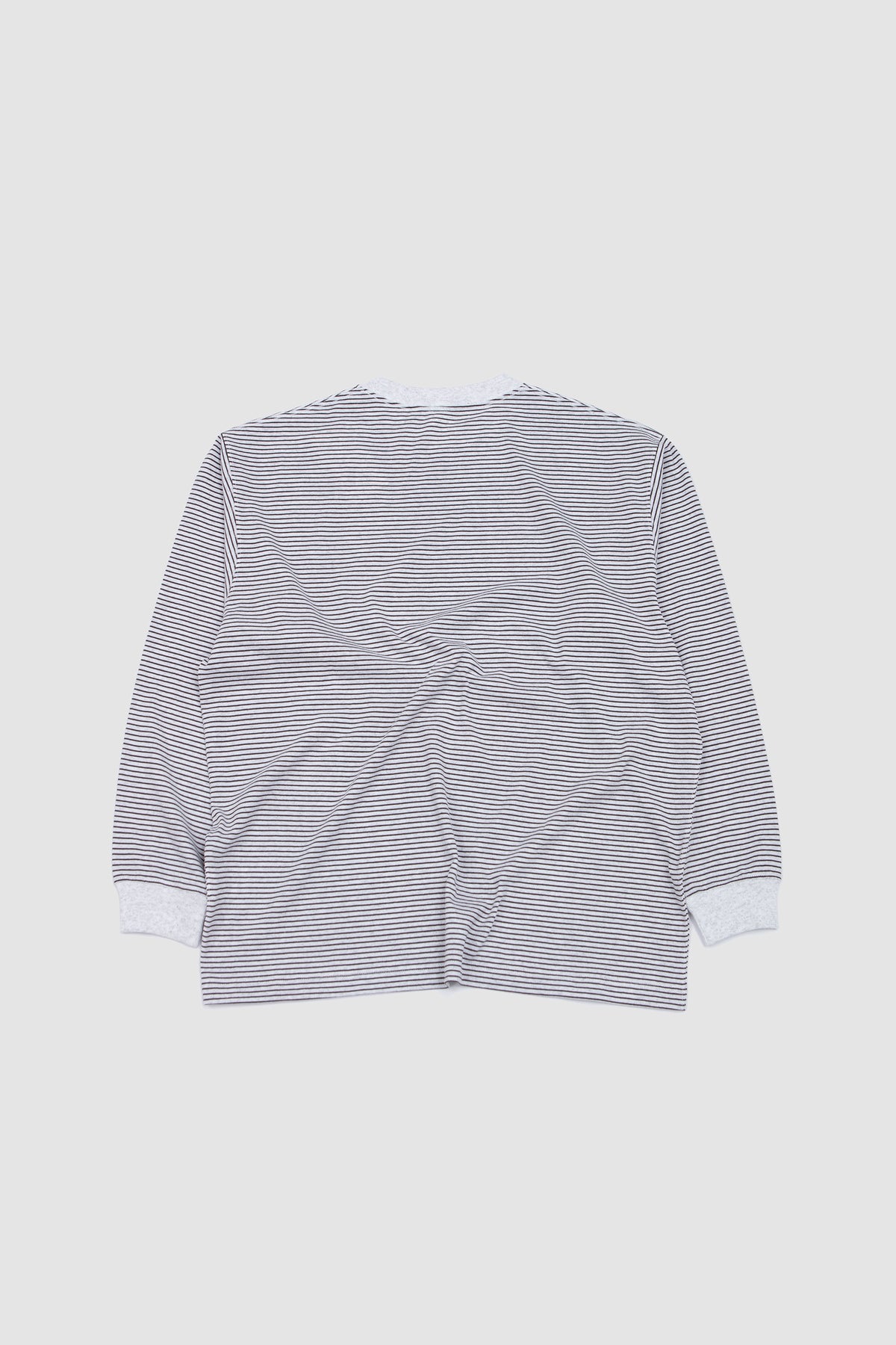 Long Sleeve T-Shirt Heather White/ Charcoal_4