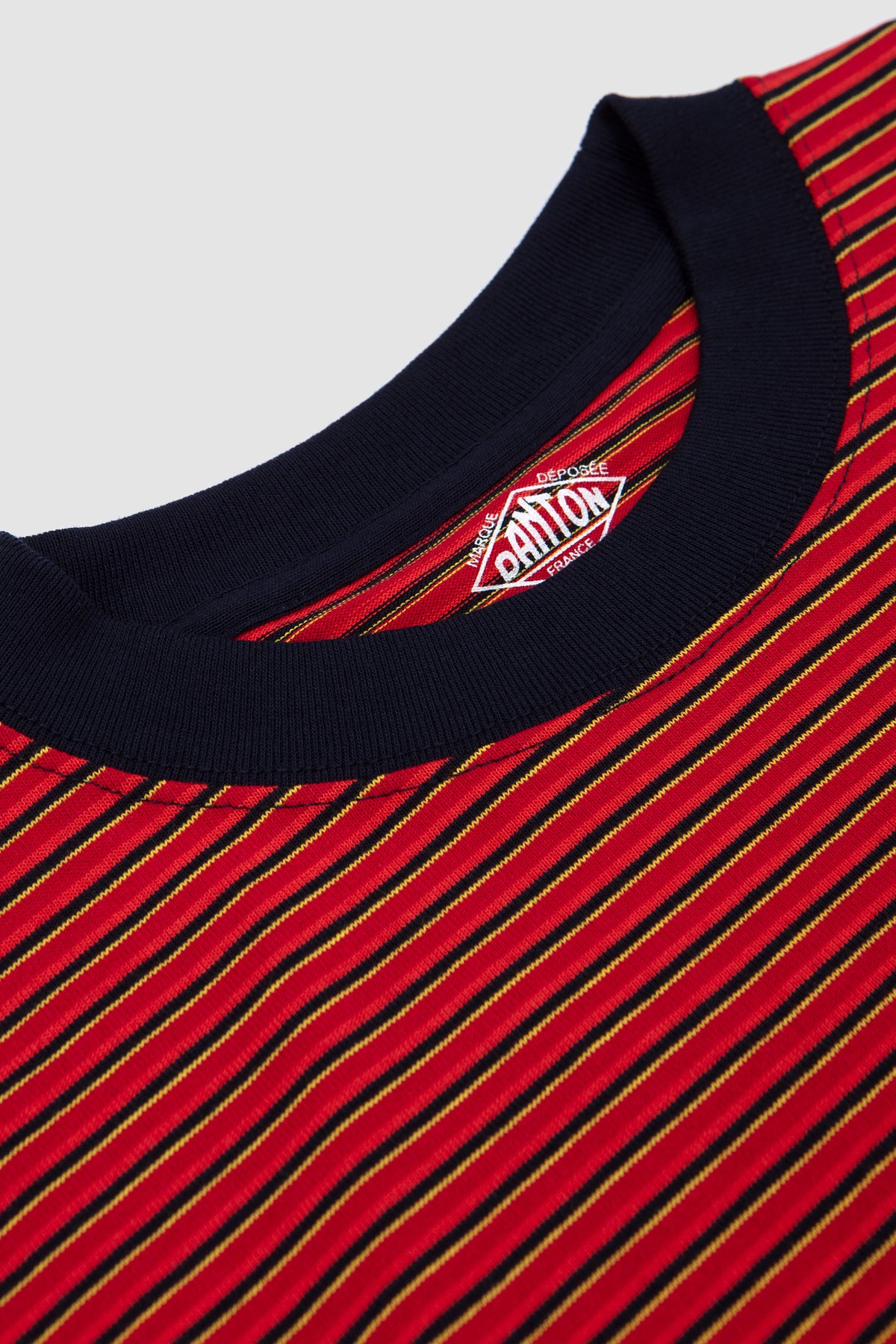 Long Sleeve T-Shirt Red/ Navy/ Yellow Multi