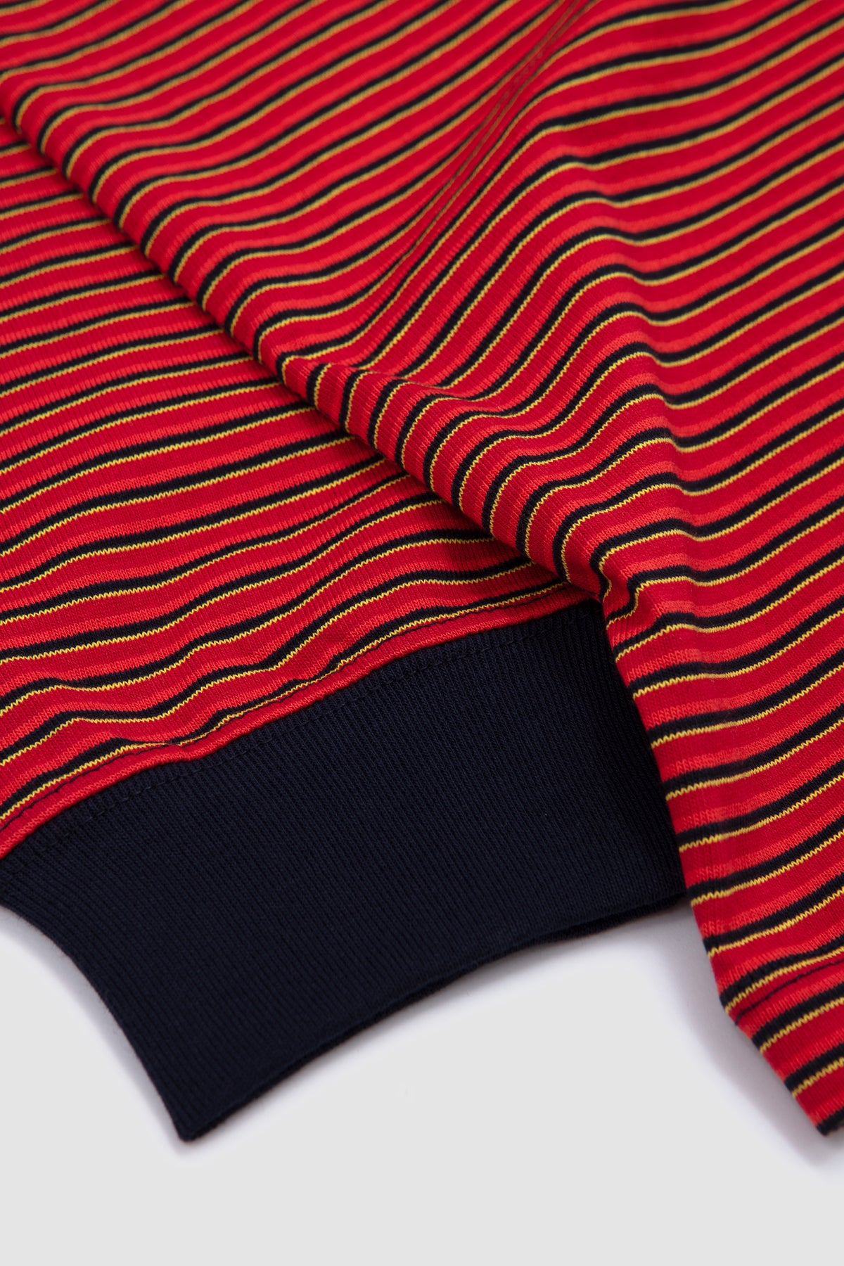 Long Sleeve T-Shirt Red/ Navy/ Yellow Multi