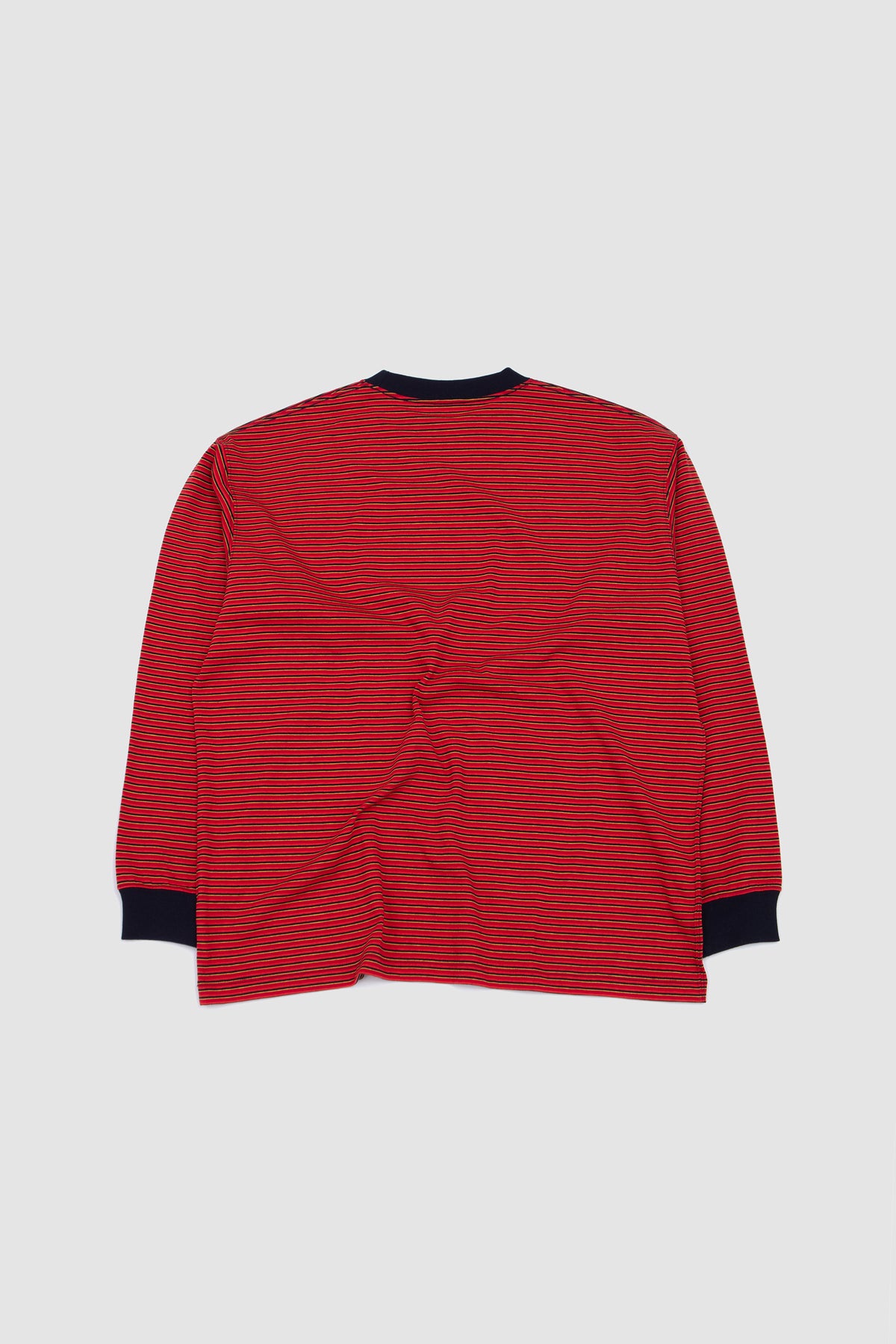 Long Sleeve T-Shirt Red/ Navy/ Yellow Multi_4