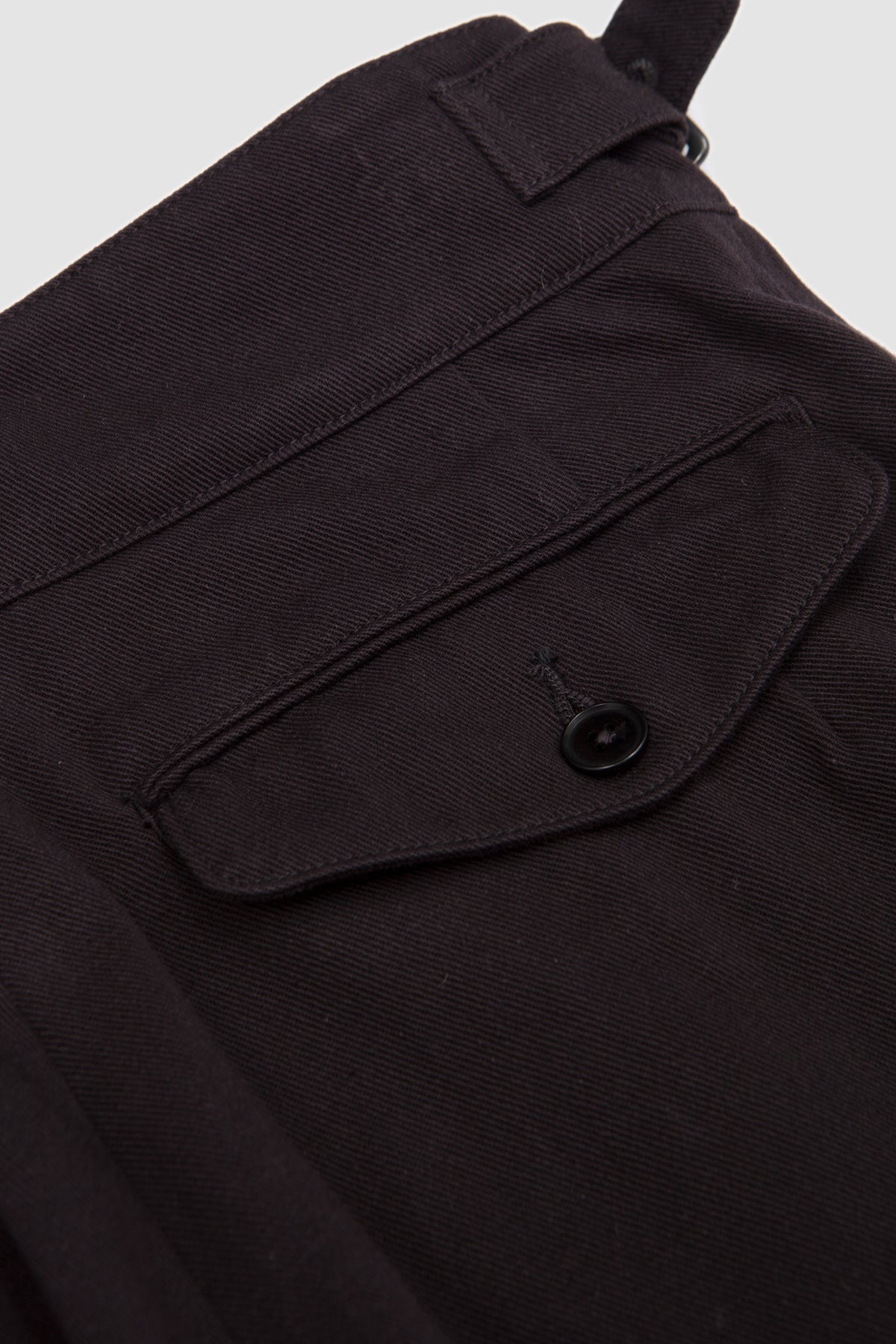 Cotton Drill Gurkha Pants Black