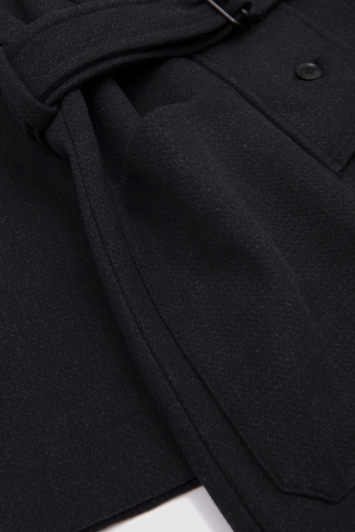 Stand Collar Coat Charcoal_3