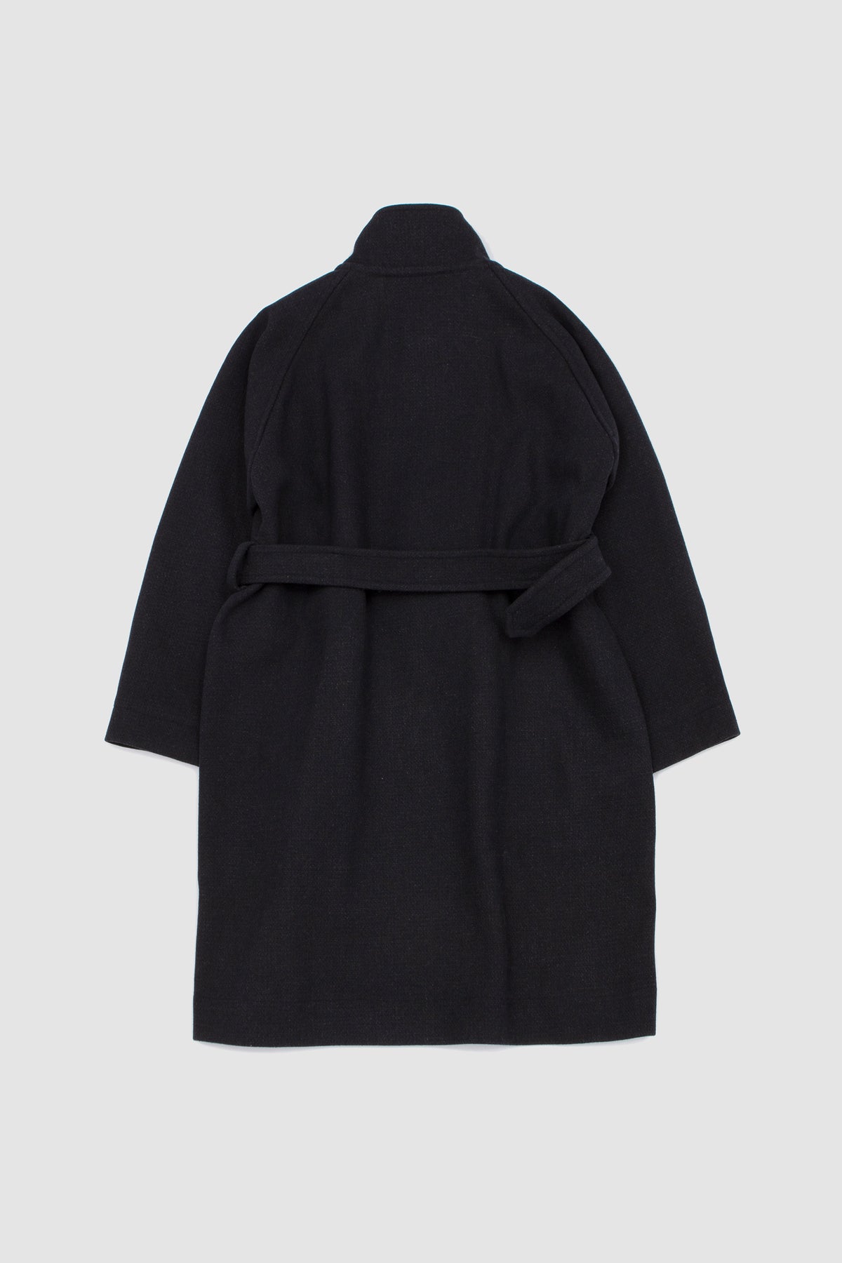 Stand Collar Coat Charcoal_4