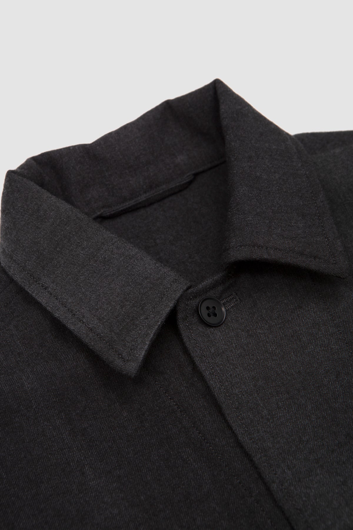 Uneven-Dyed Gabardine Field Shirt Jacket Grey_2