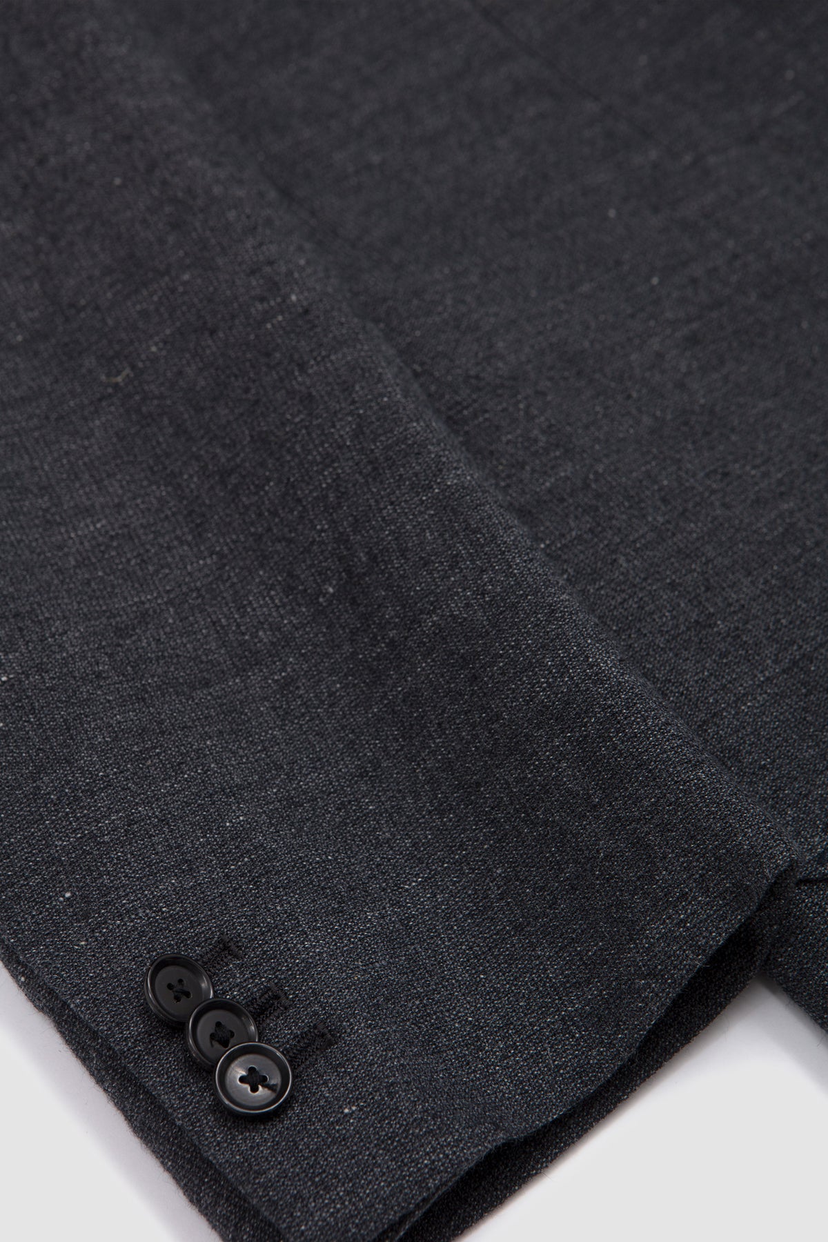 Wool Hemp Mesh 2B Single Jacket Top Charcoal