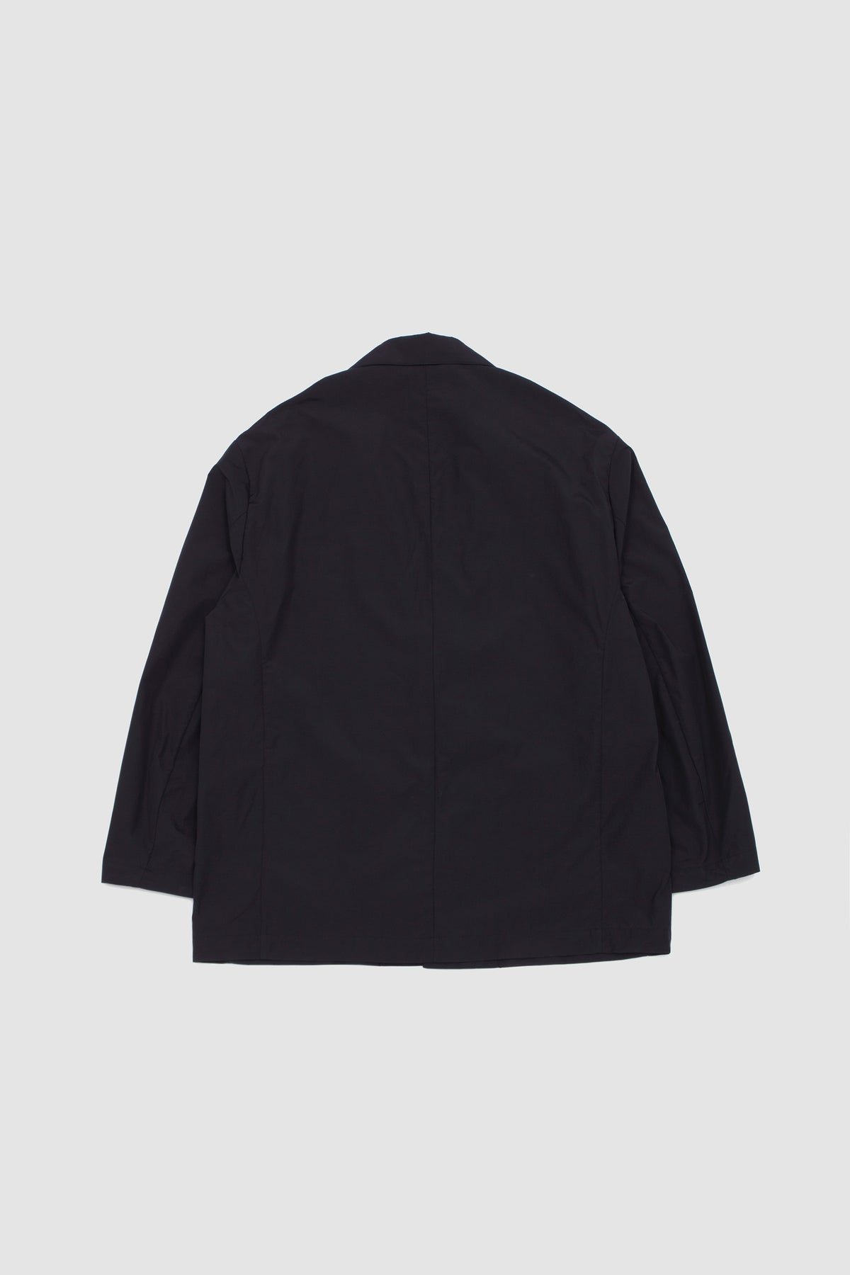 Cotton Nylon Easy Single Breasted Jacket Dark Navy_4