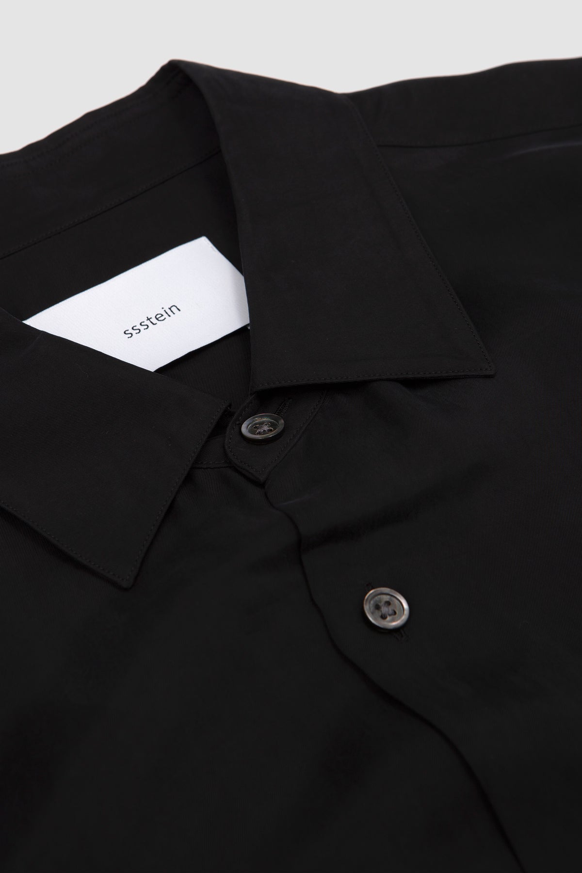 Cupro Fibril Oversized LS Shirt Black_2