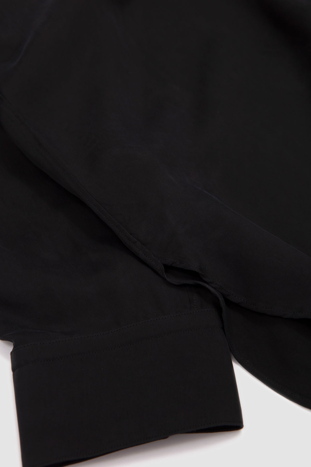 Cupro Fibril Oversized LS Shirt Black_3