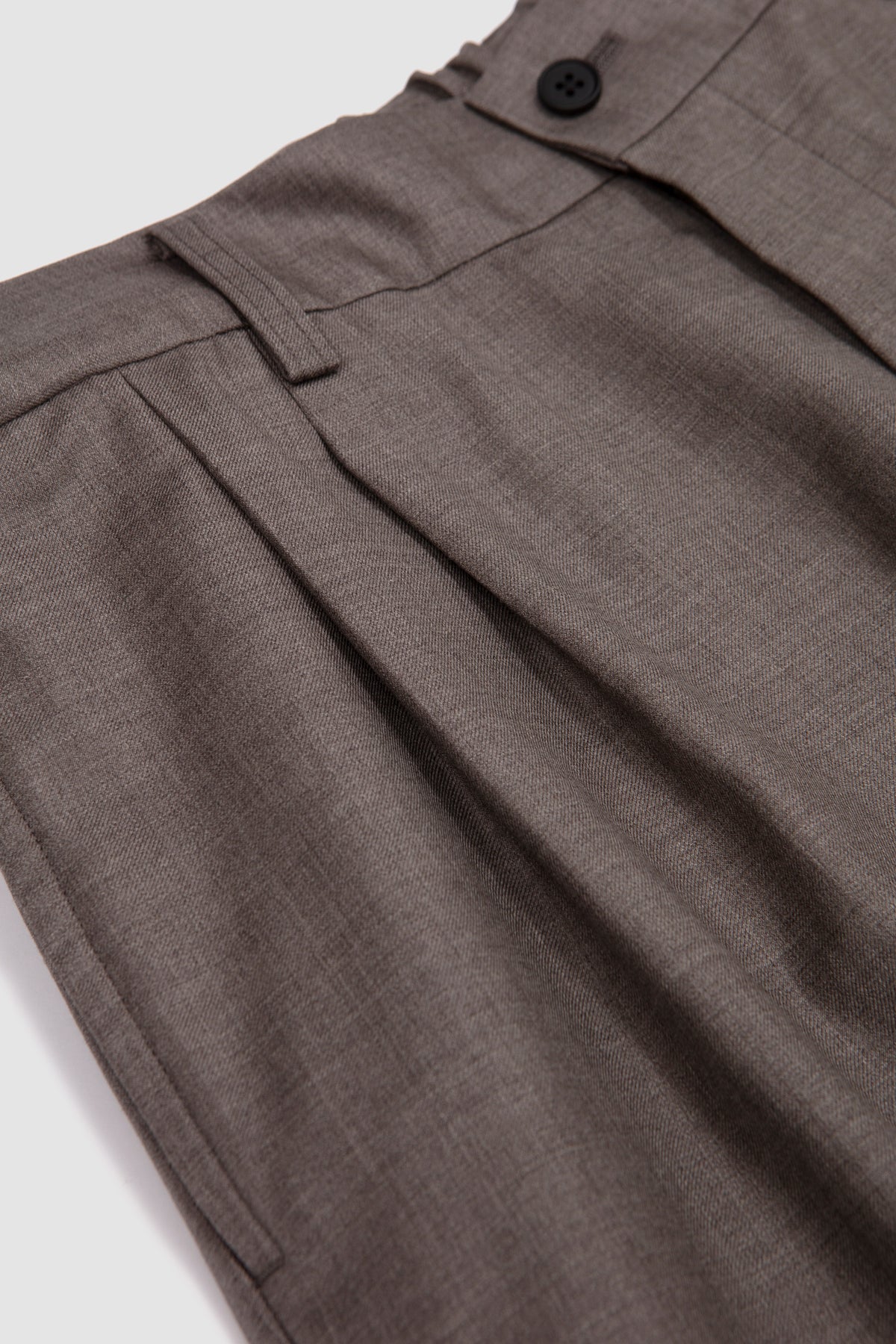 Extra Fine Easy Long Wide Trousers Greige_2