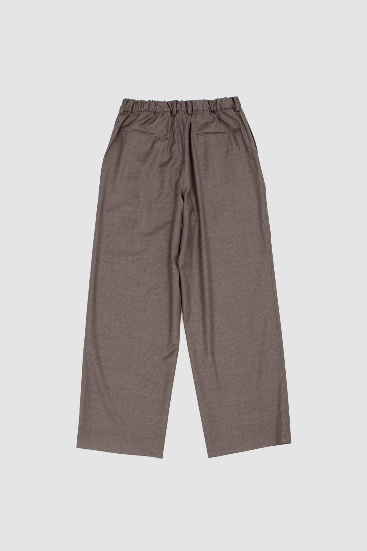 Extra Fine Easy Long Wide Trousers Greige_3