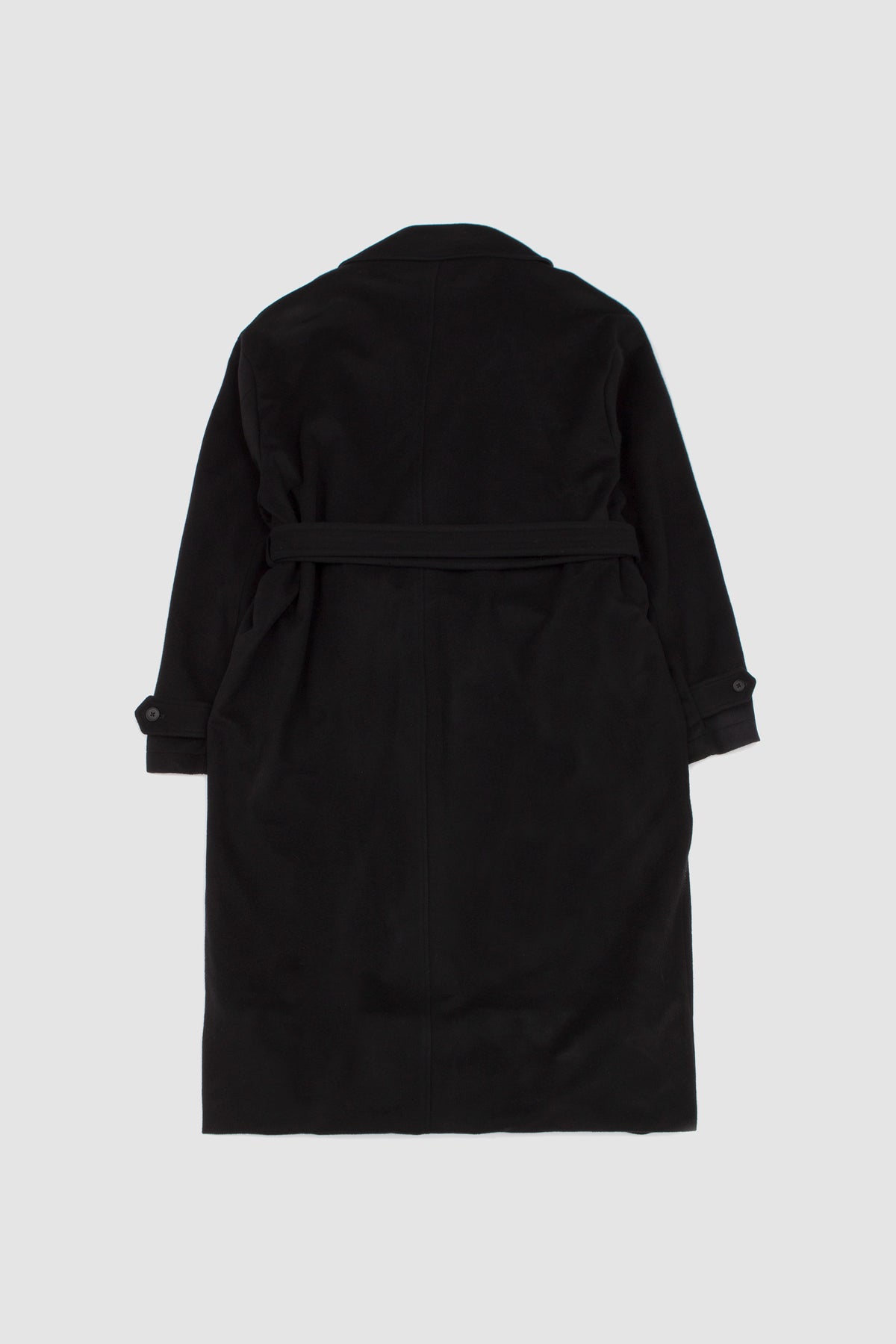Wool Cashmere Layered Combination Coat Black_4