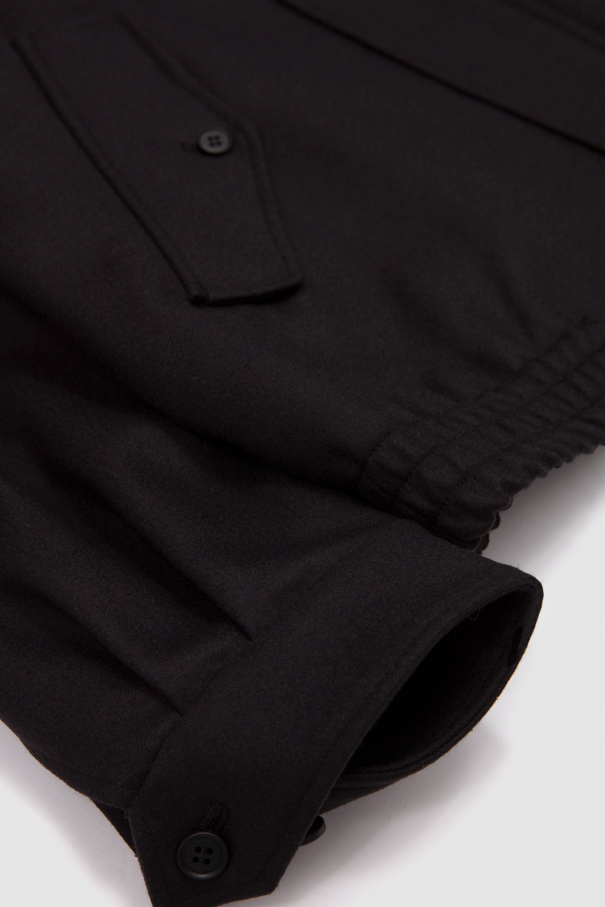 Wool Melton Harrington Jacket Dark Charcoal_3