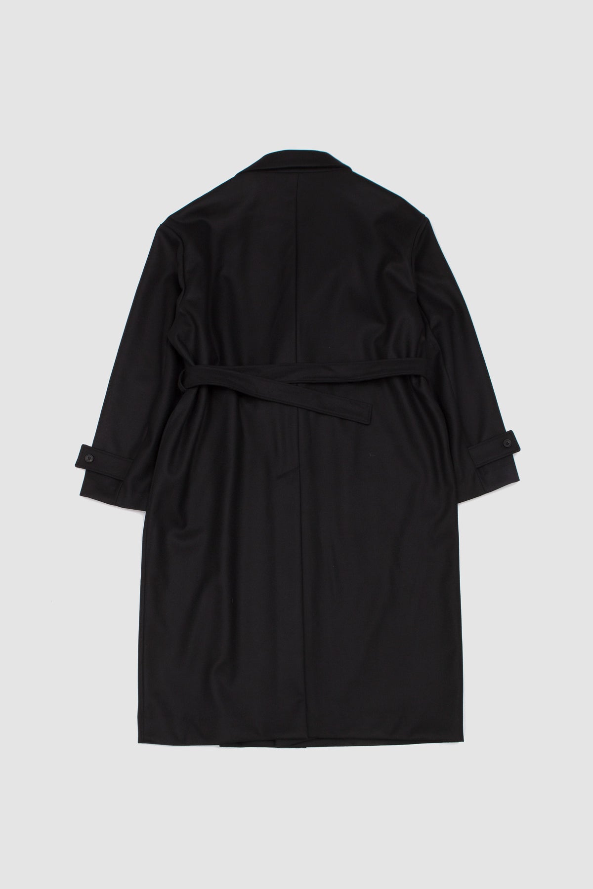 Wool Melton Lay Chester Coat Black_4
