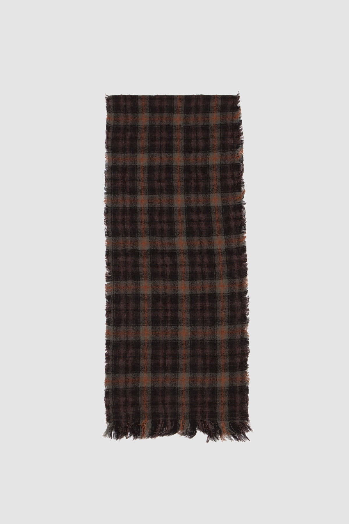 CHK Fringe Stole Black/ O.D/ Renga_1