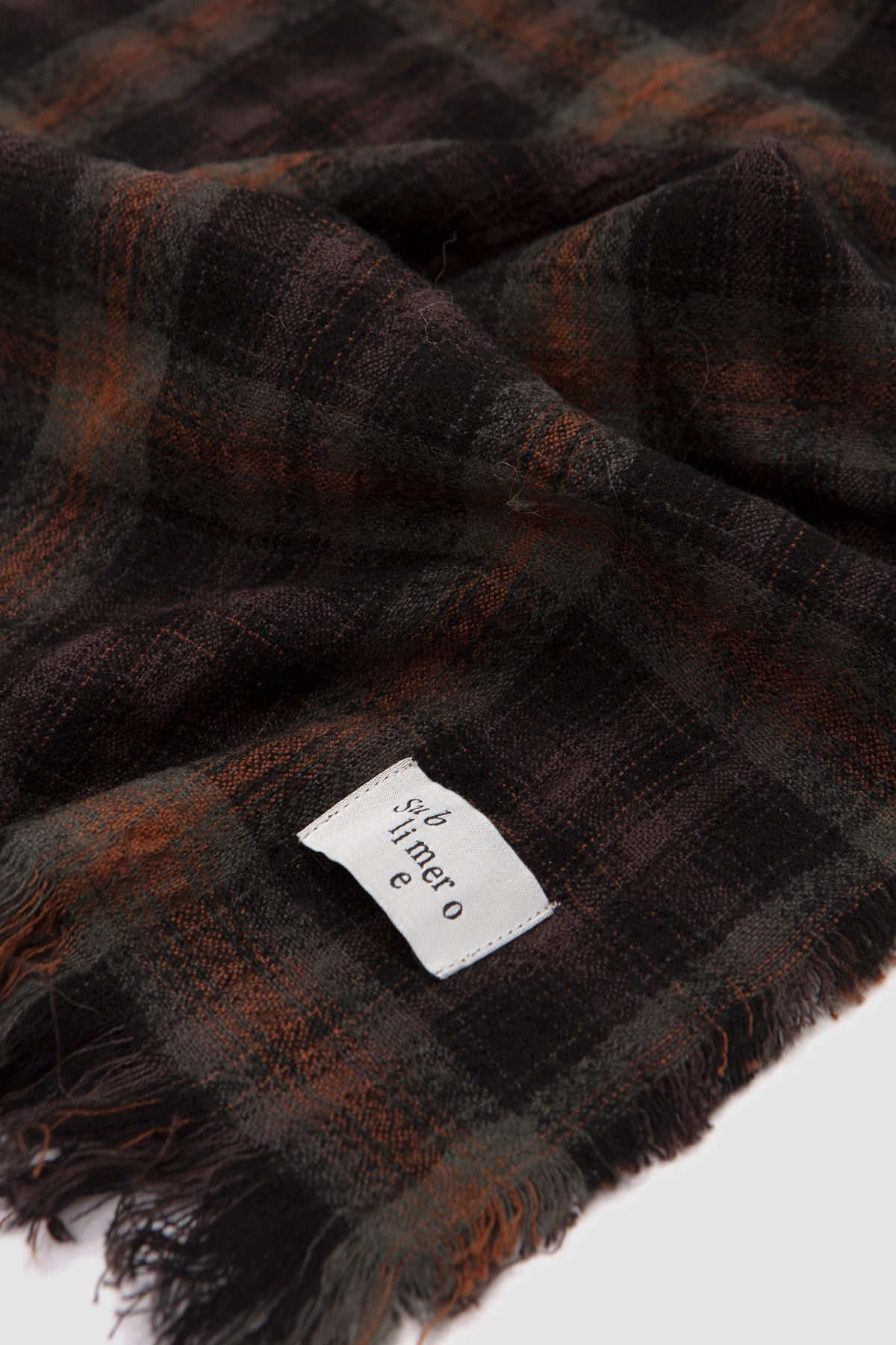 CHK Fringe Stole Black/ O.D/ Renga_2