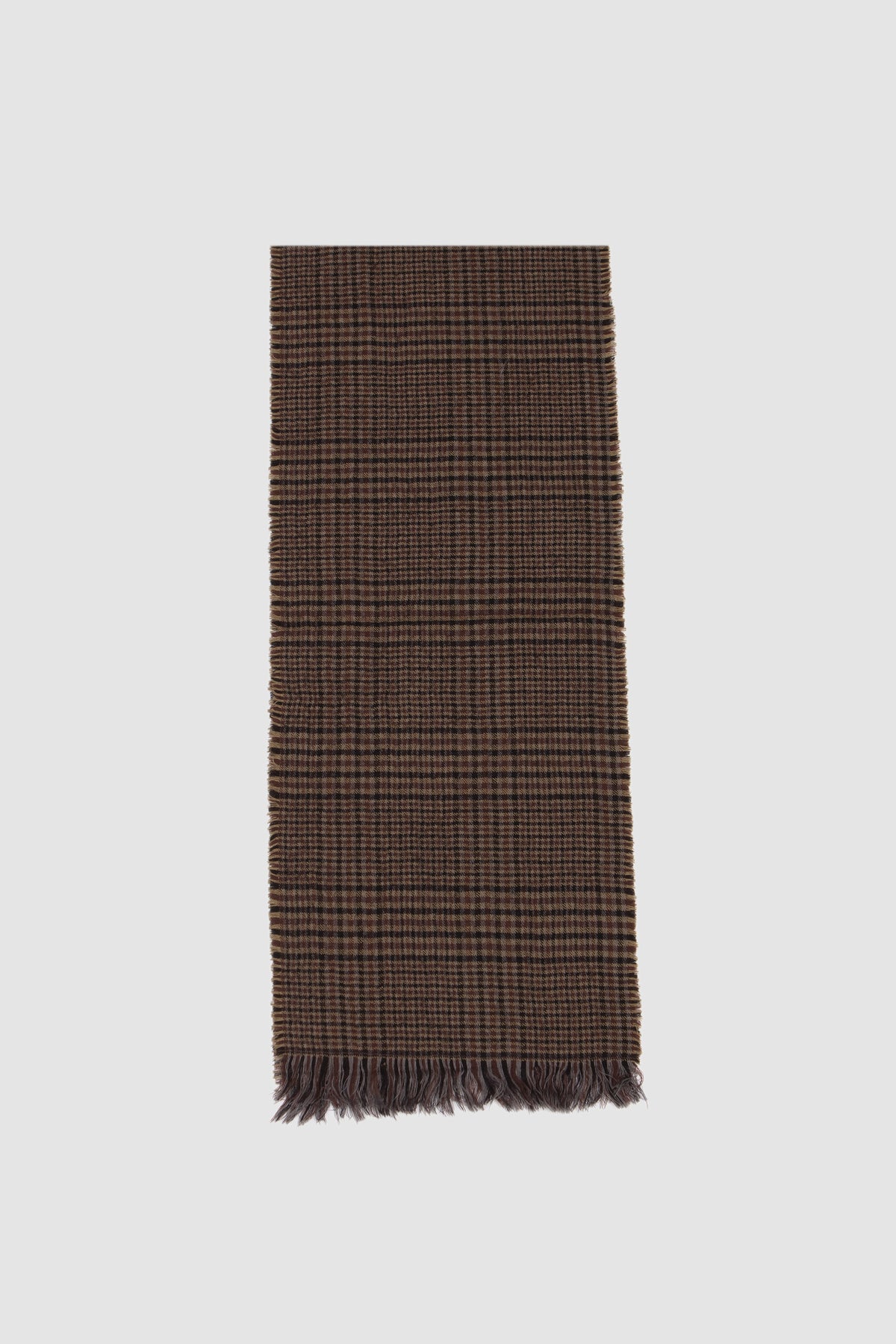 CHK Fringe Stole Brown/ Black/ Citron_1