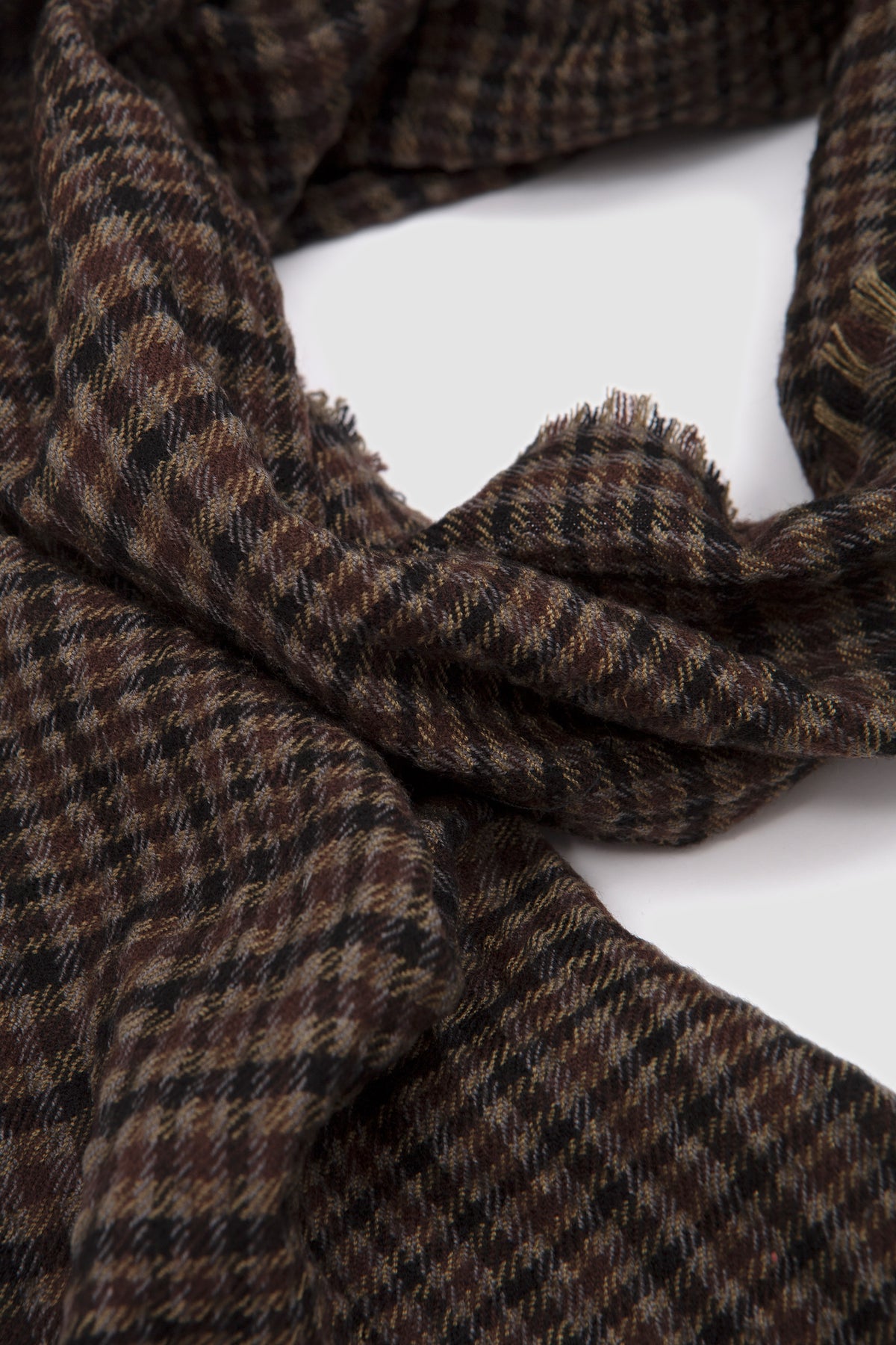 CHK Fringe Stole Brown/ Black/ Citron_4