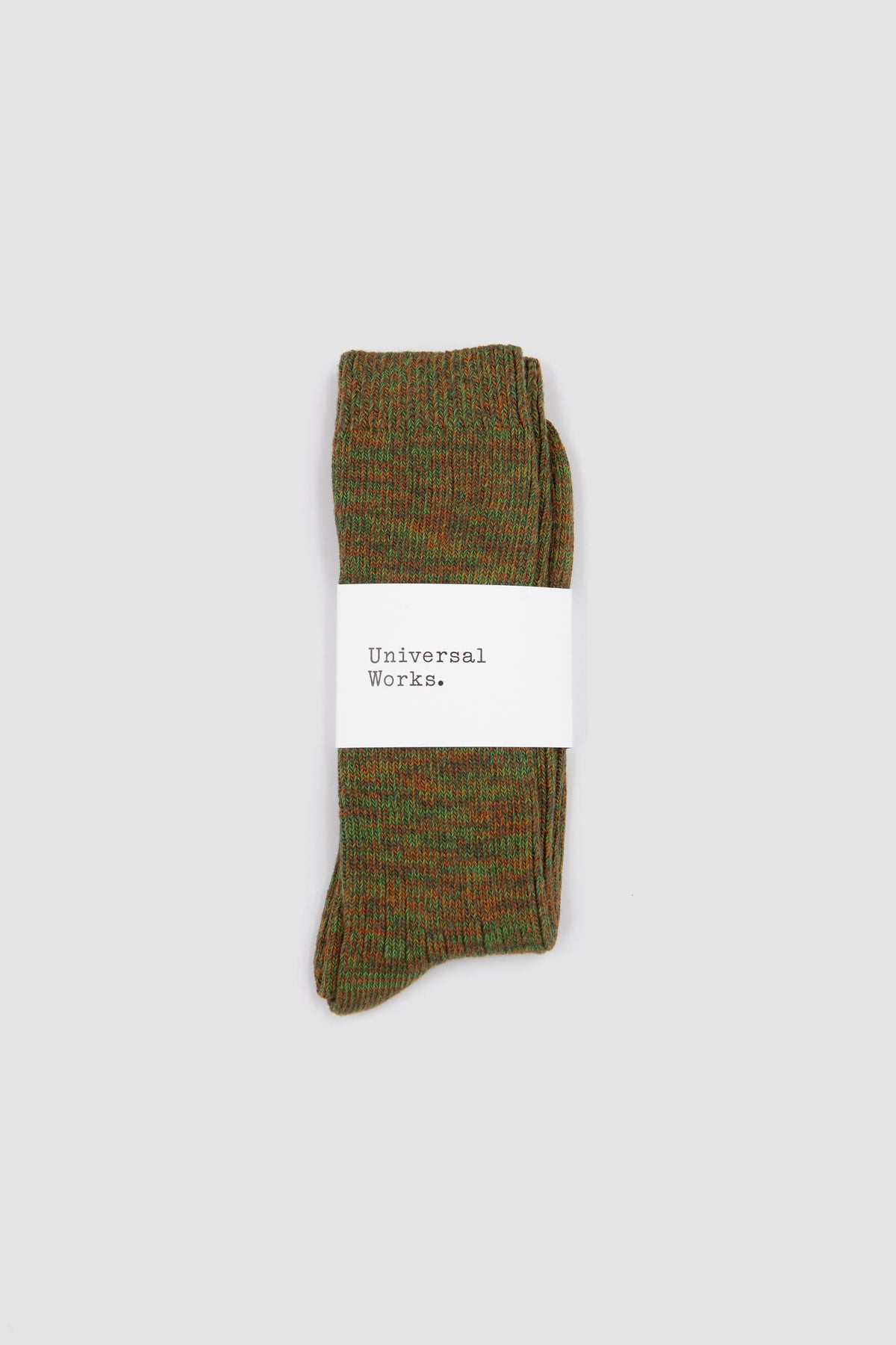 Slub Socks Dark Olive_1