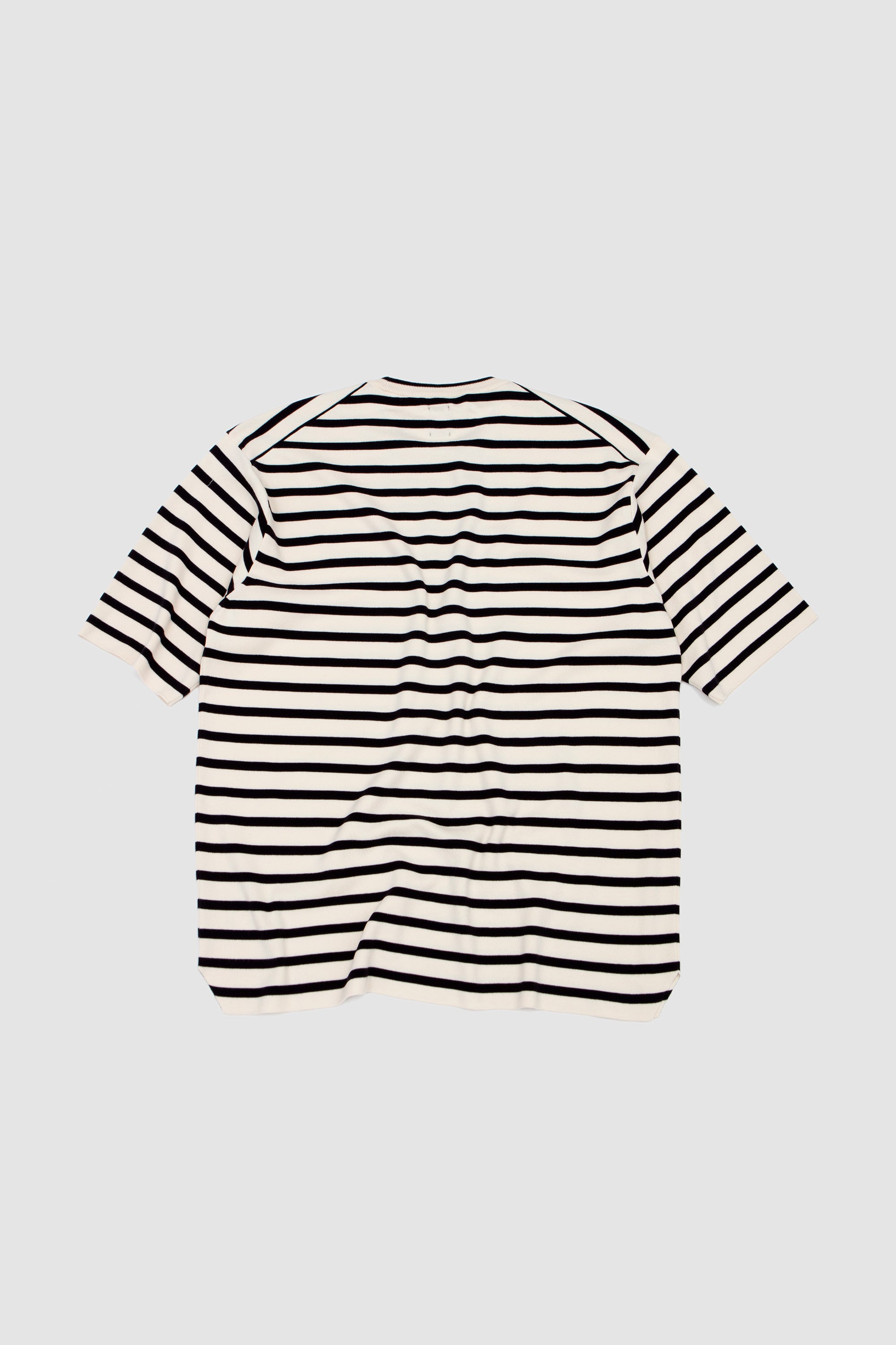 32G Smooth Knit T-Shirt Ivory/ Black_4