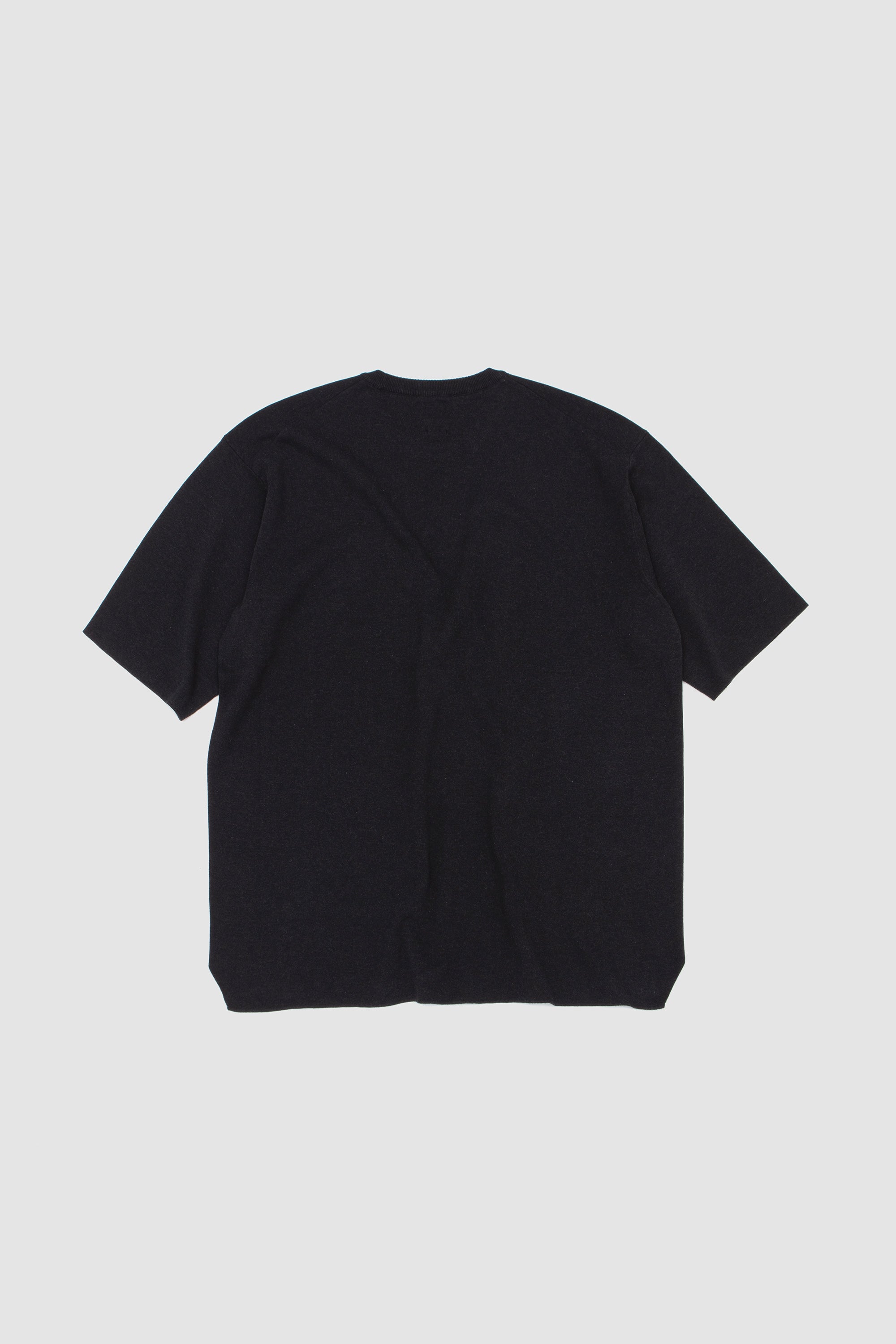 32G Smooth Knit T-Shirt Melange Black_4