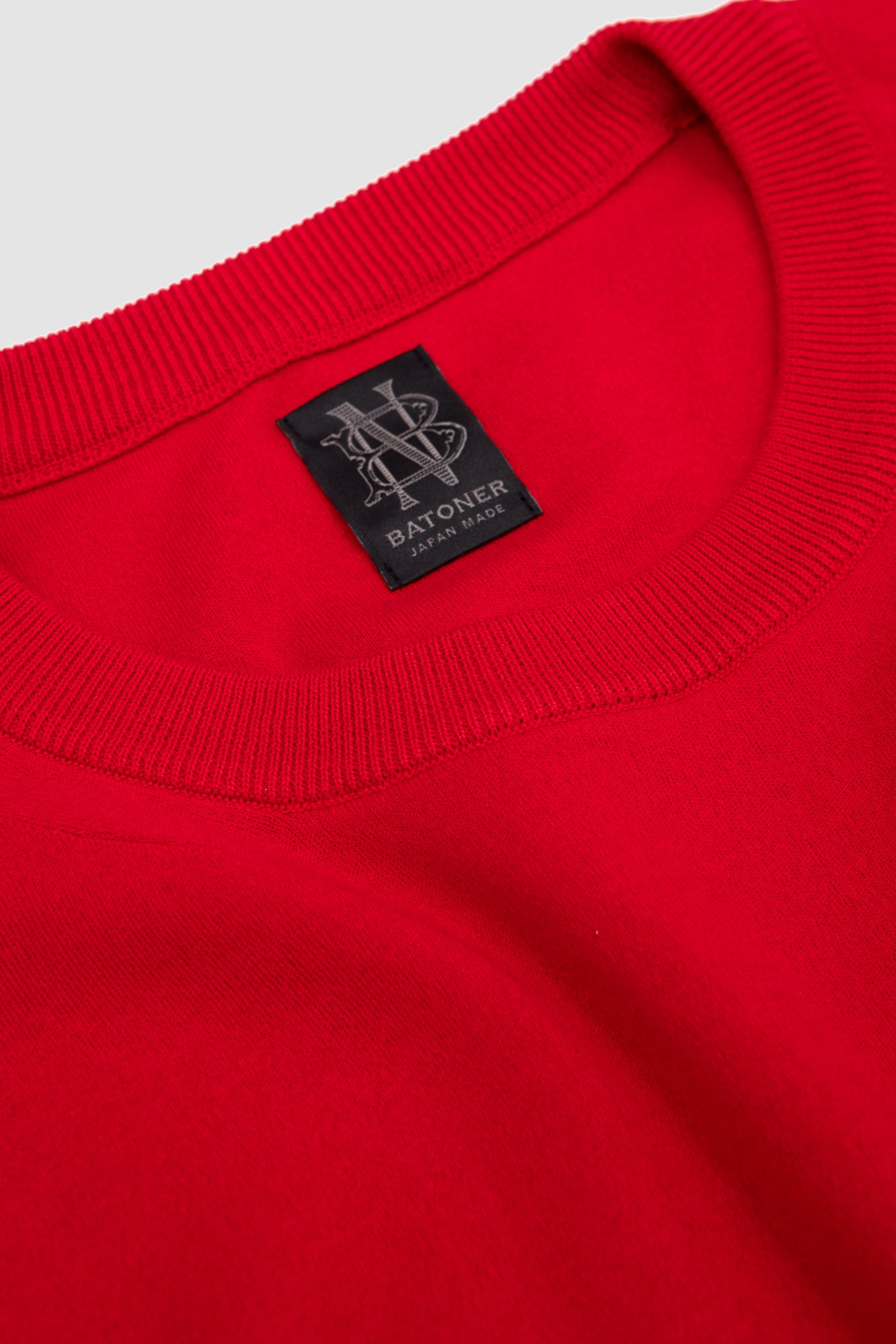 32G Smooth Knit T-Shirt Red