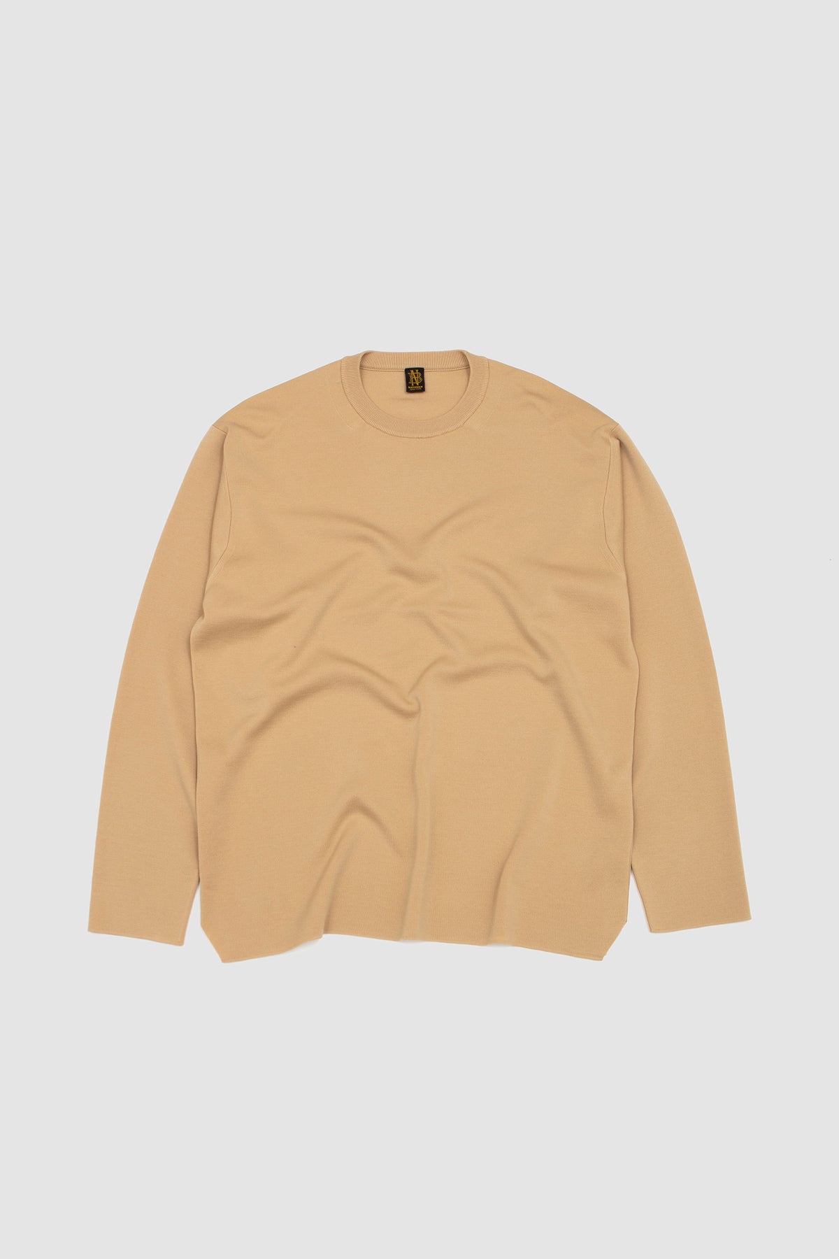 32G Smooth Wool Crew Neck Fall Yellow