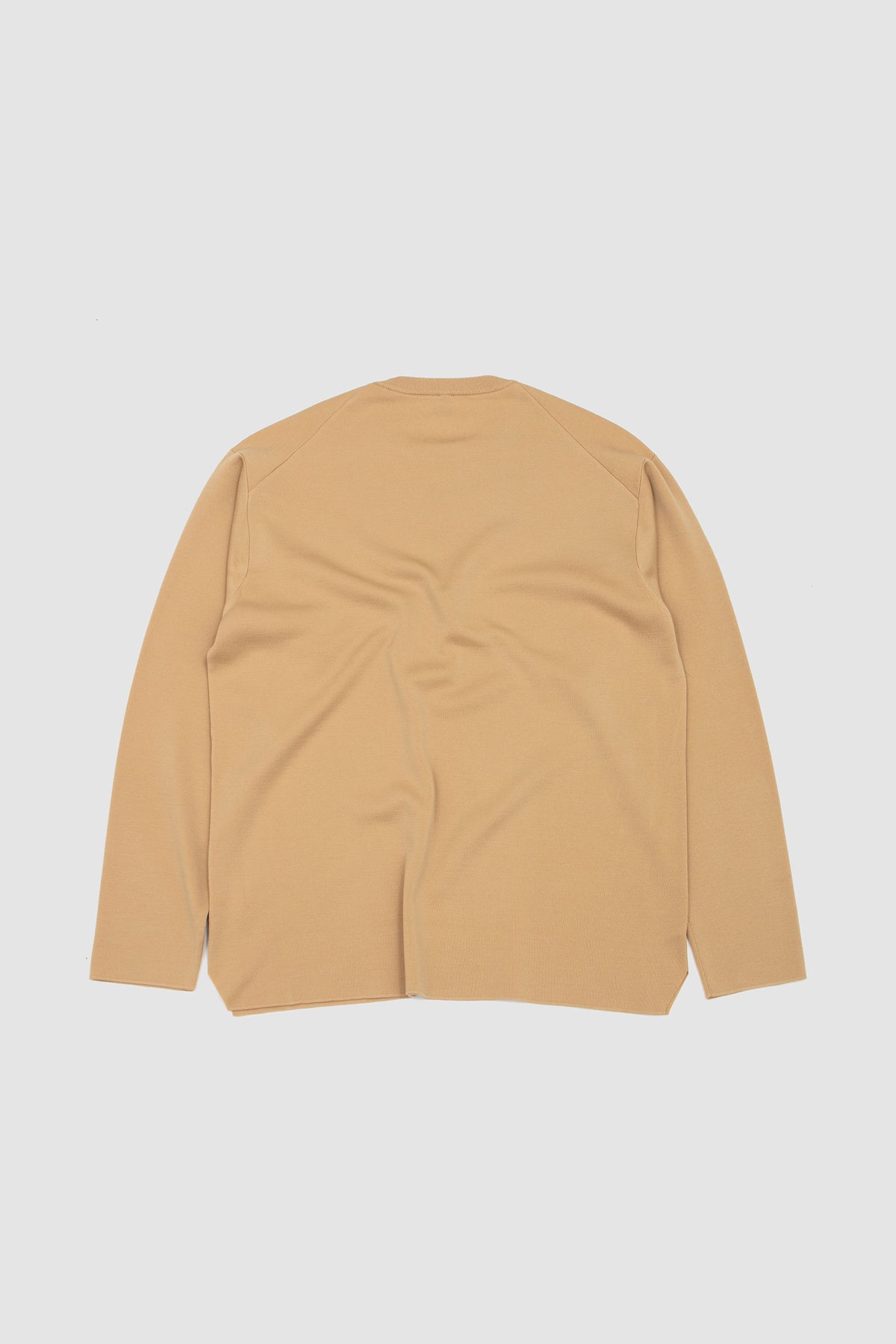 32G Smooth Wool Crew Neck Fall Yellow_4