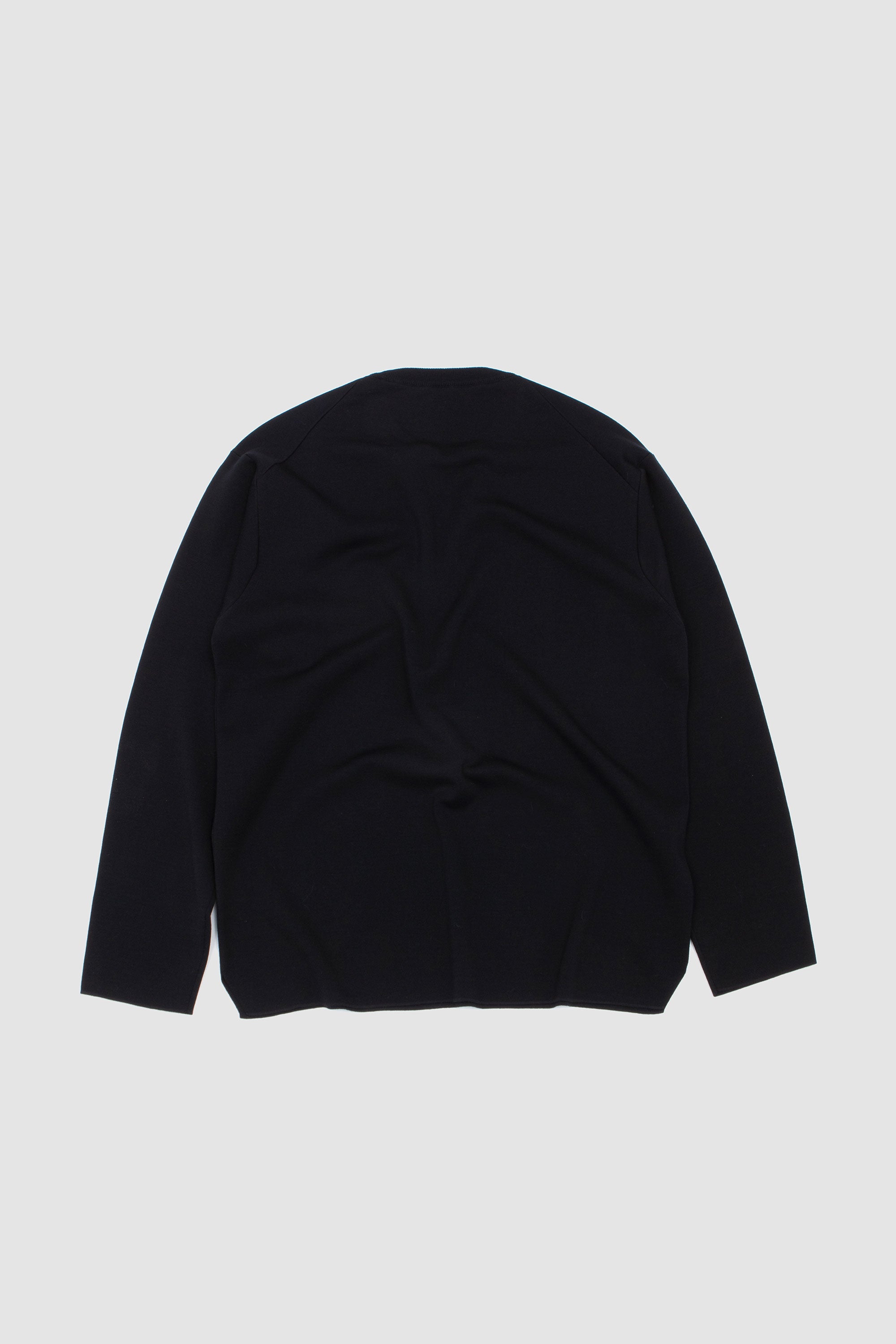 35G Wool Smooth Crew Neck Black_4