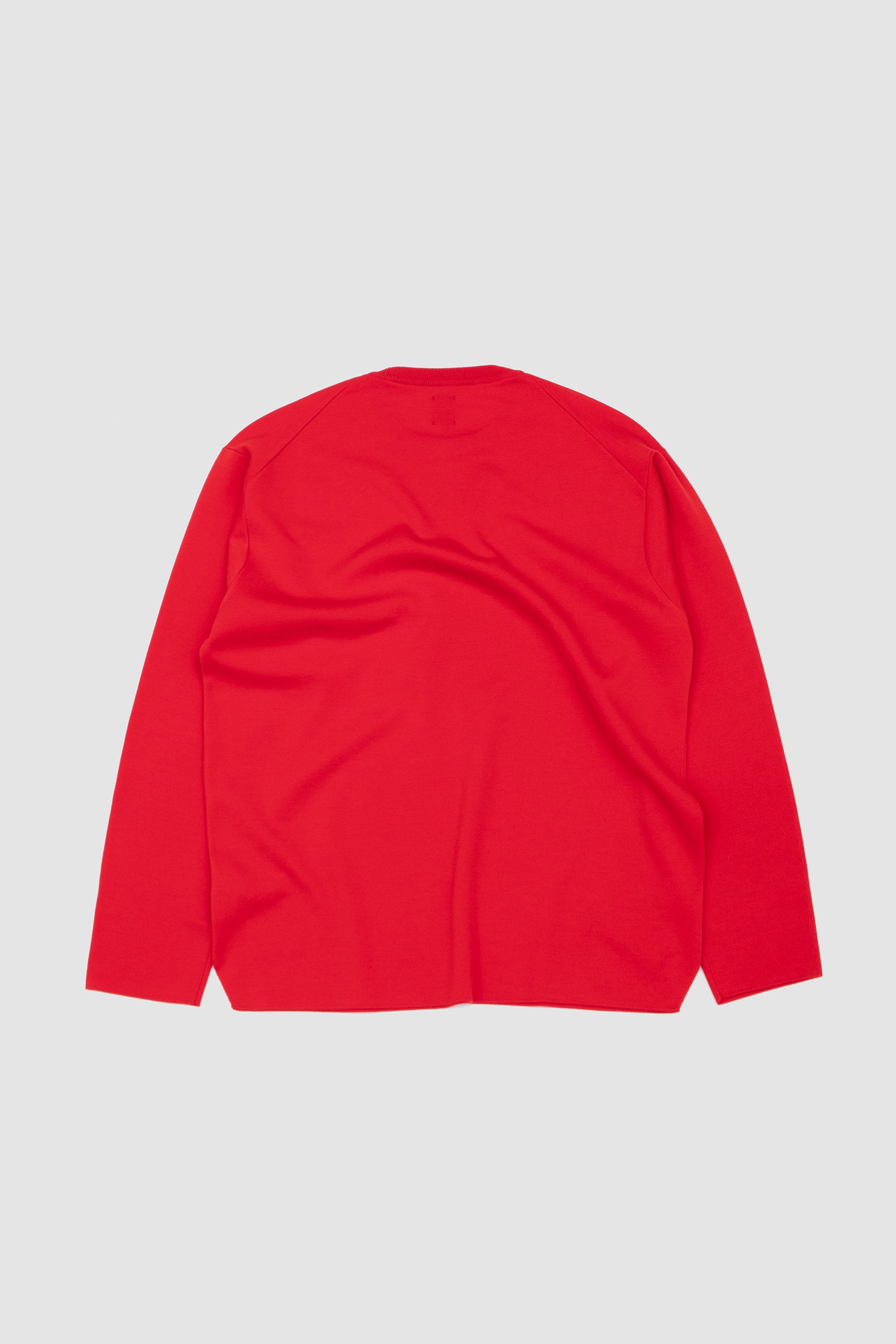 35G Wool Smooth Crew Neck Vermilion_4