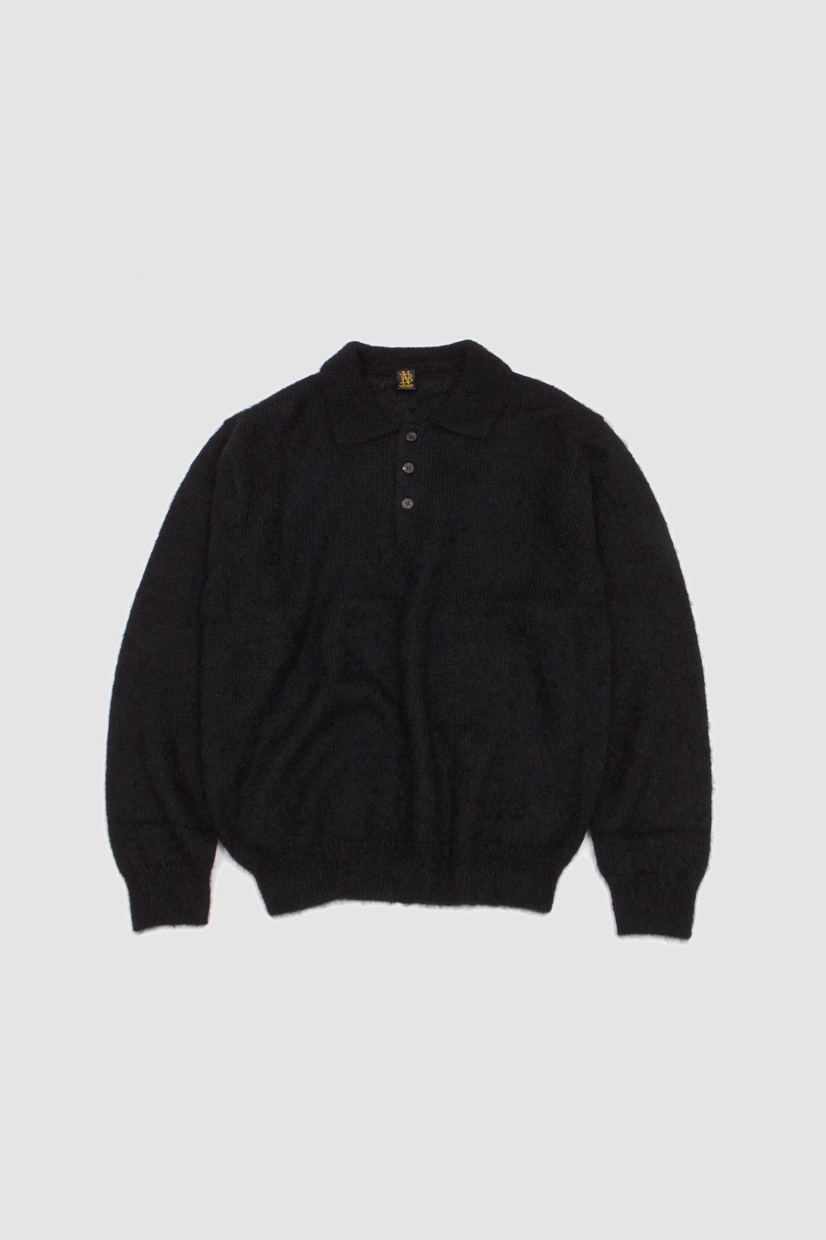 Pure Mohair Polo Black
