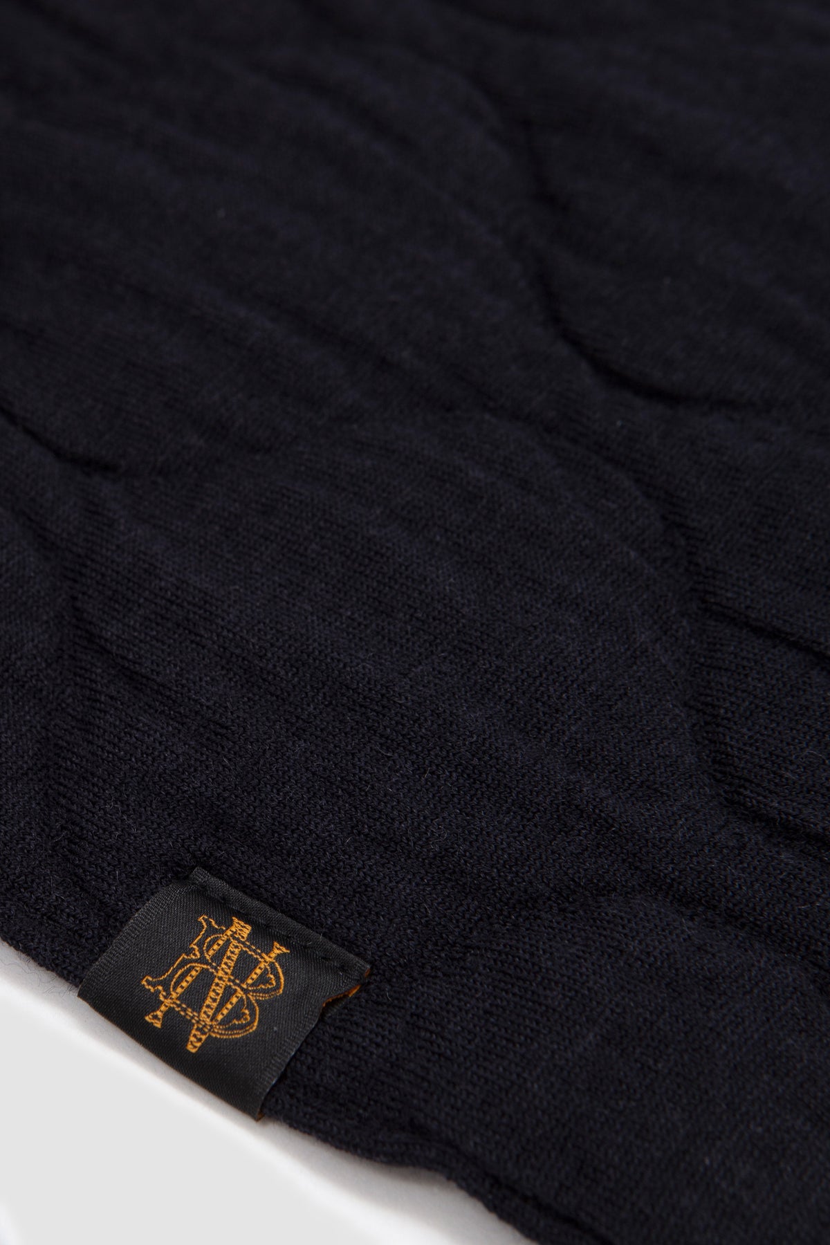 Quilting Muffler Navy_3