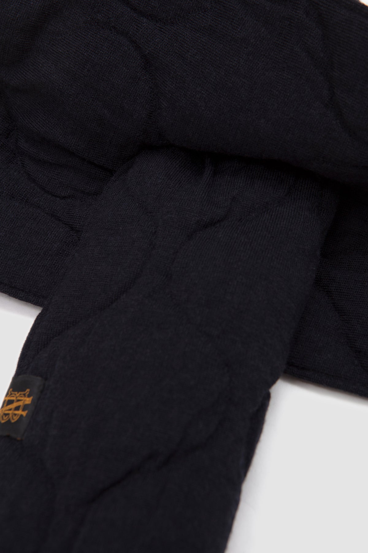 Quilting Muffler Navy_4