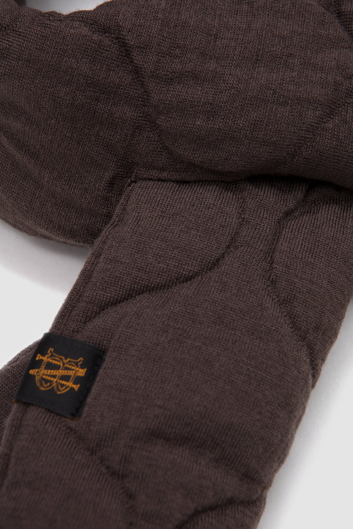 Quilting Muffler Olive Brown_4