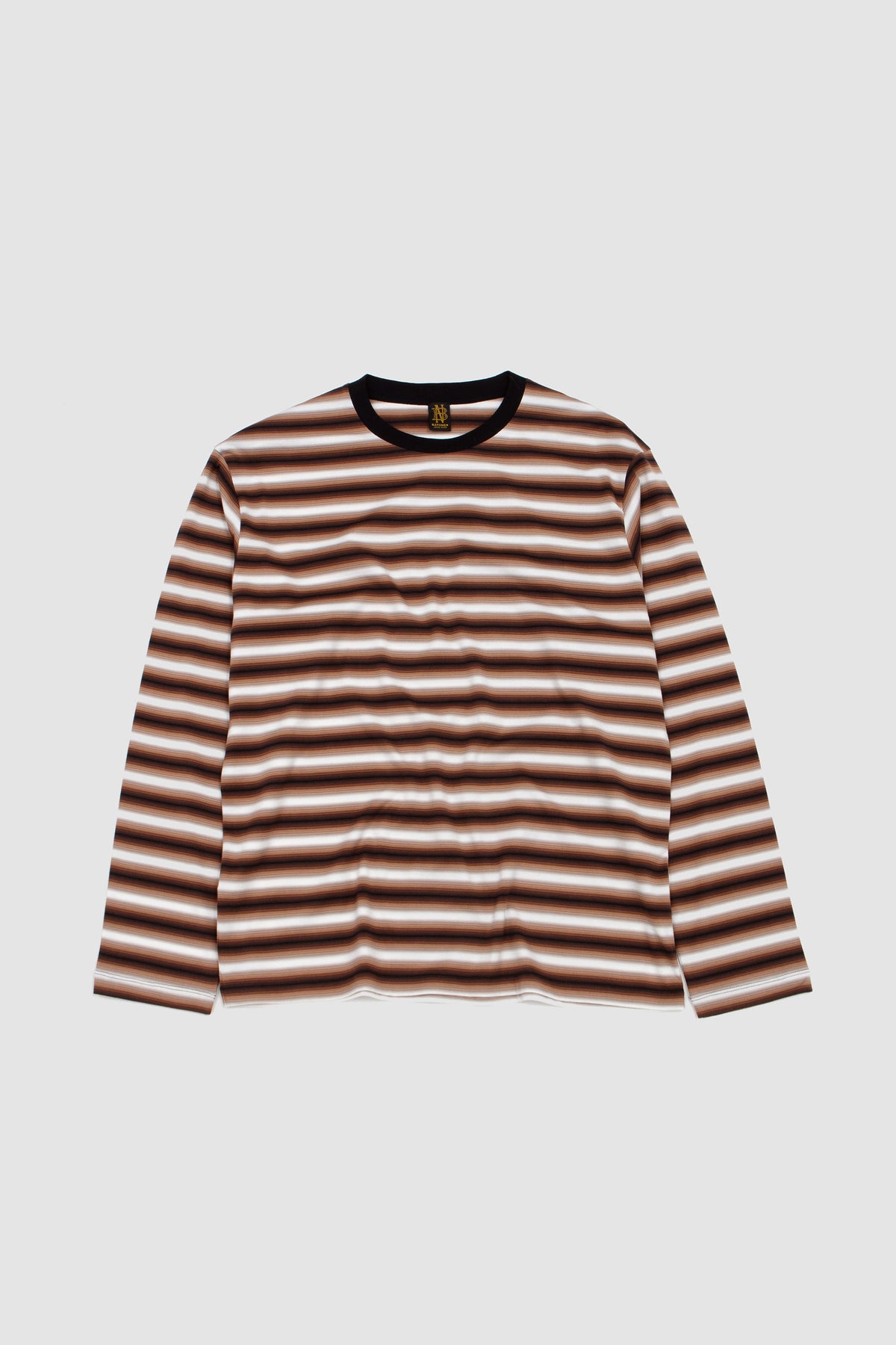 Gradation LS T-Shirt Black/ Brown_1