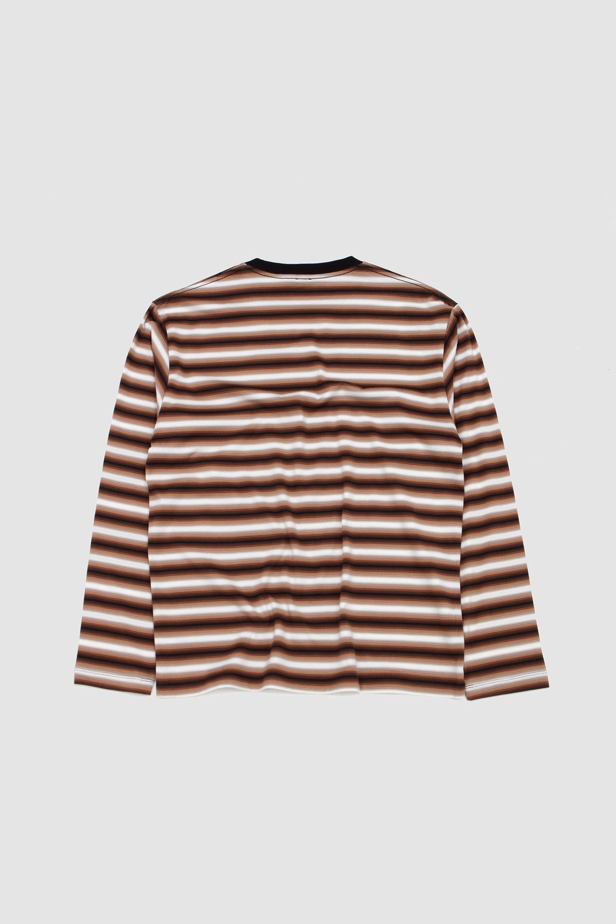 Gradation LS T-Shirt Black/ Brown_4