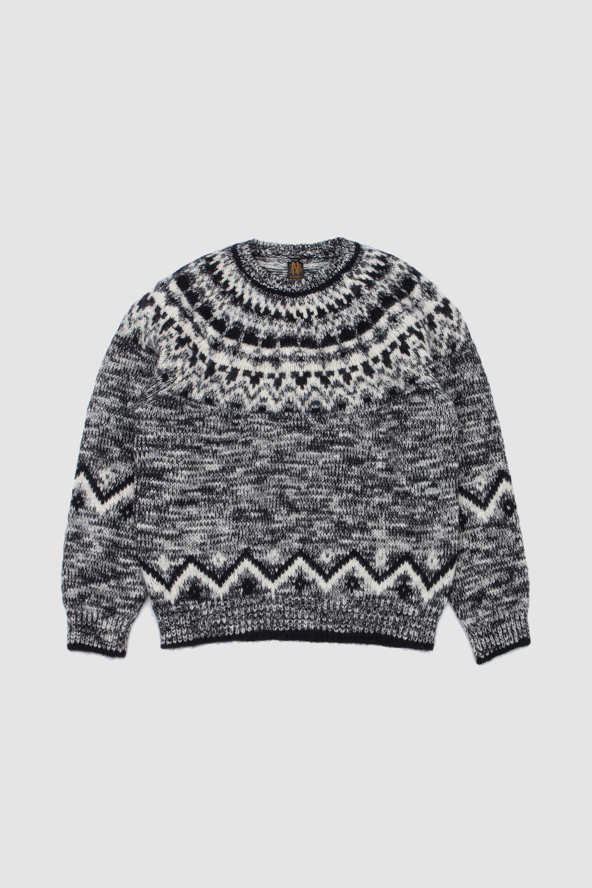 Mohair Nordic Turtle Neck Black_1