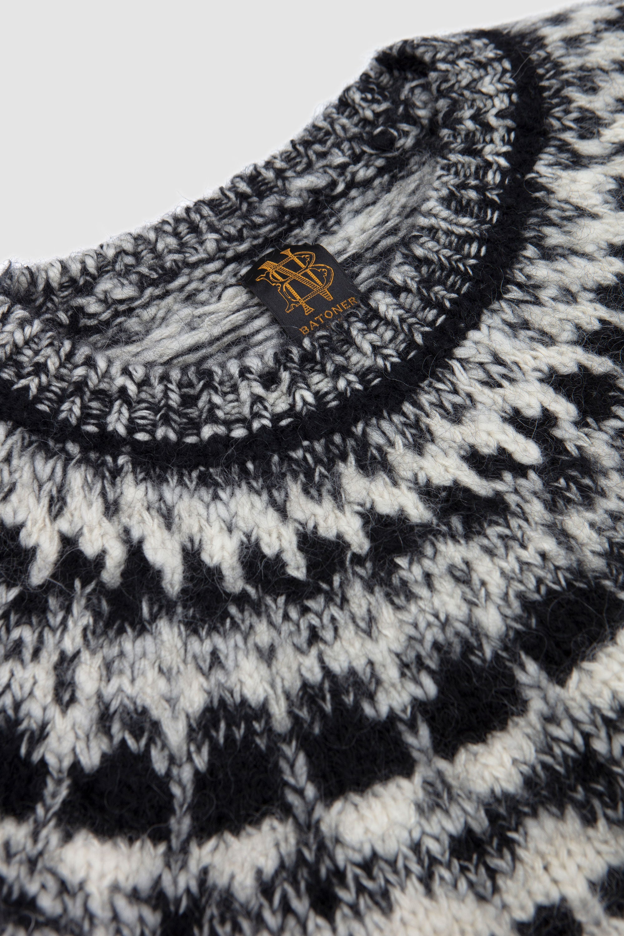 Mohair Nordic Turtle Neck Black