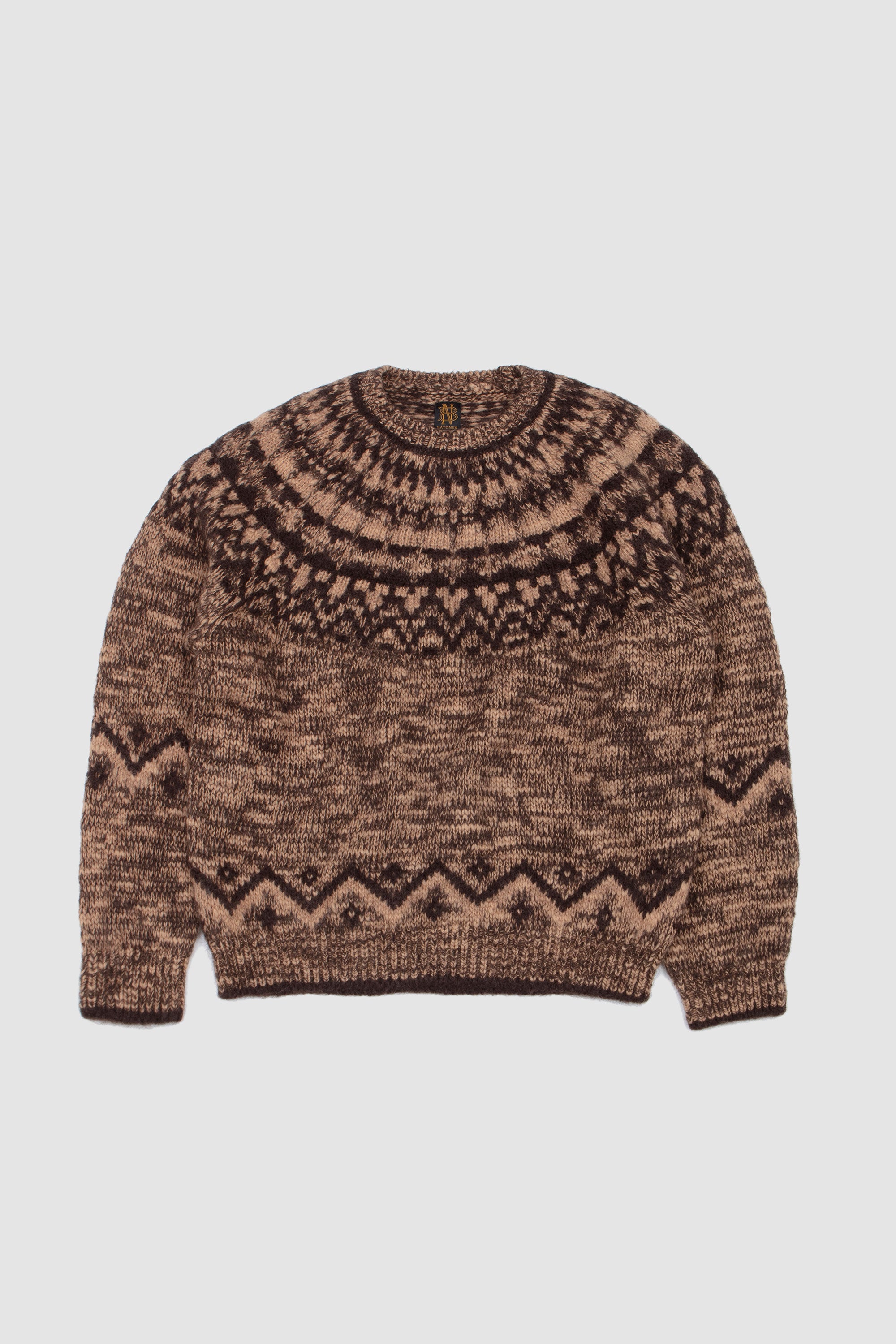 Mohair Nordic Turtle Neck Brown_1