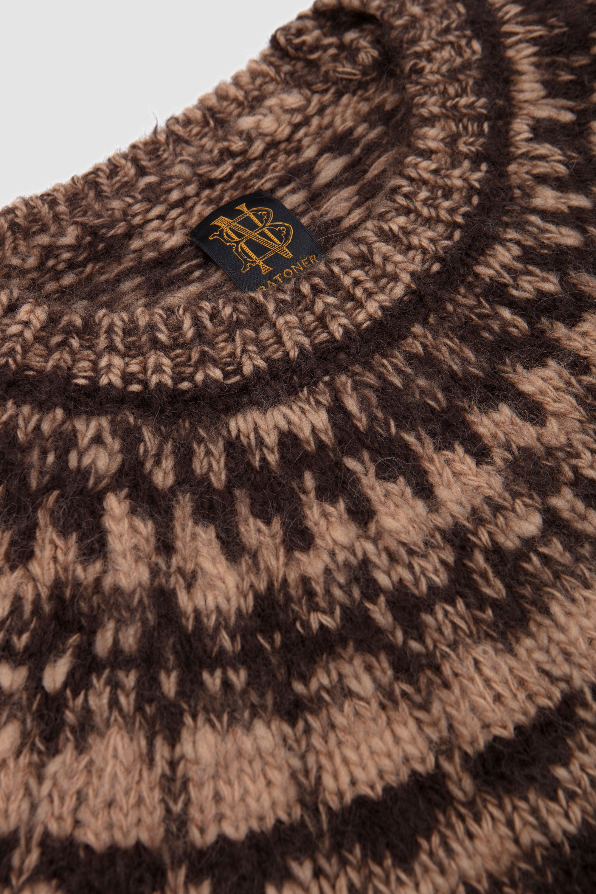 Mohair Nordic Turtle Neck Brown