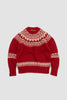 SPORTIVO STORE_Nordic Crew Neck Vintage Red