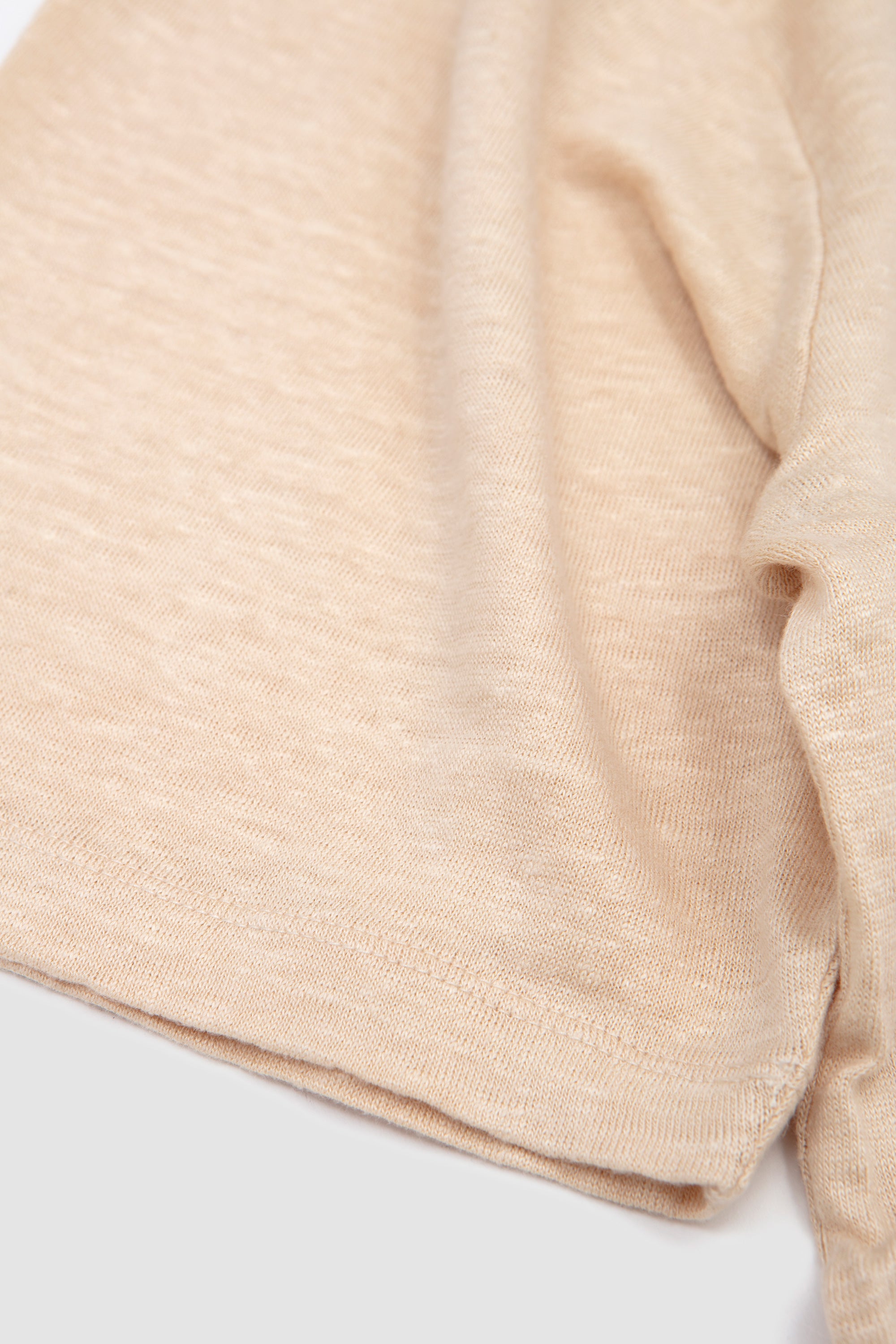 Normandy Linen T-Shirt Beige/ Brown
