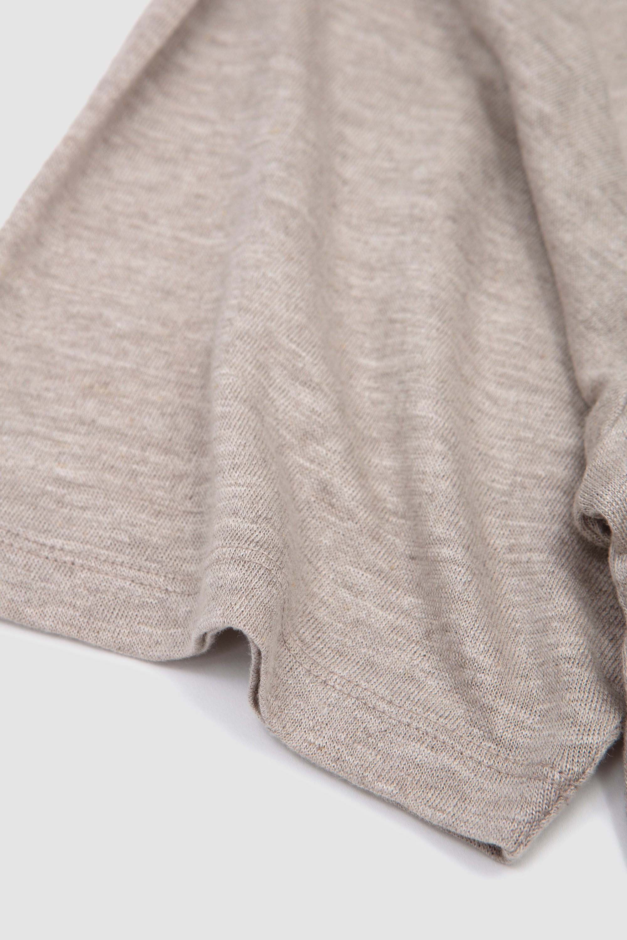 Normandy Linen T-Shirt Natural/ Black