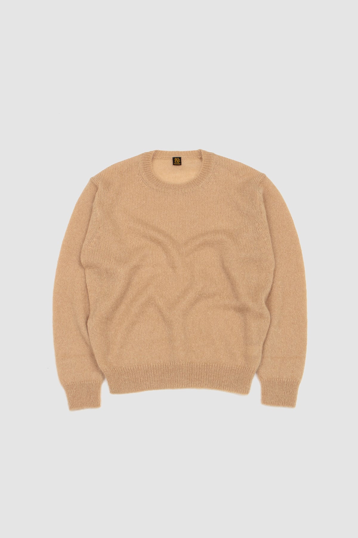 Pure Mohair Crew Neck Yellow