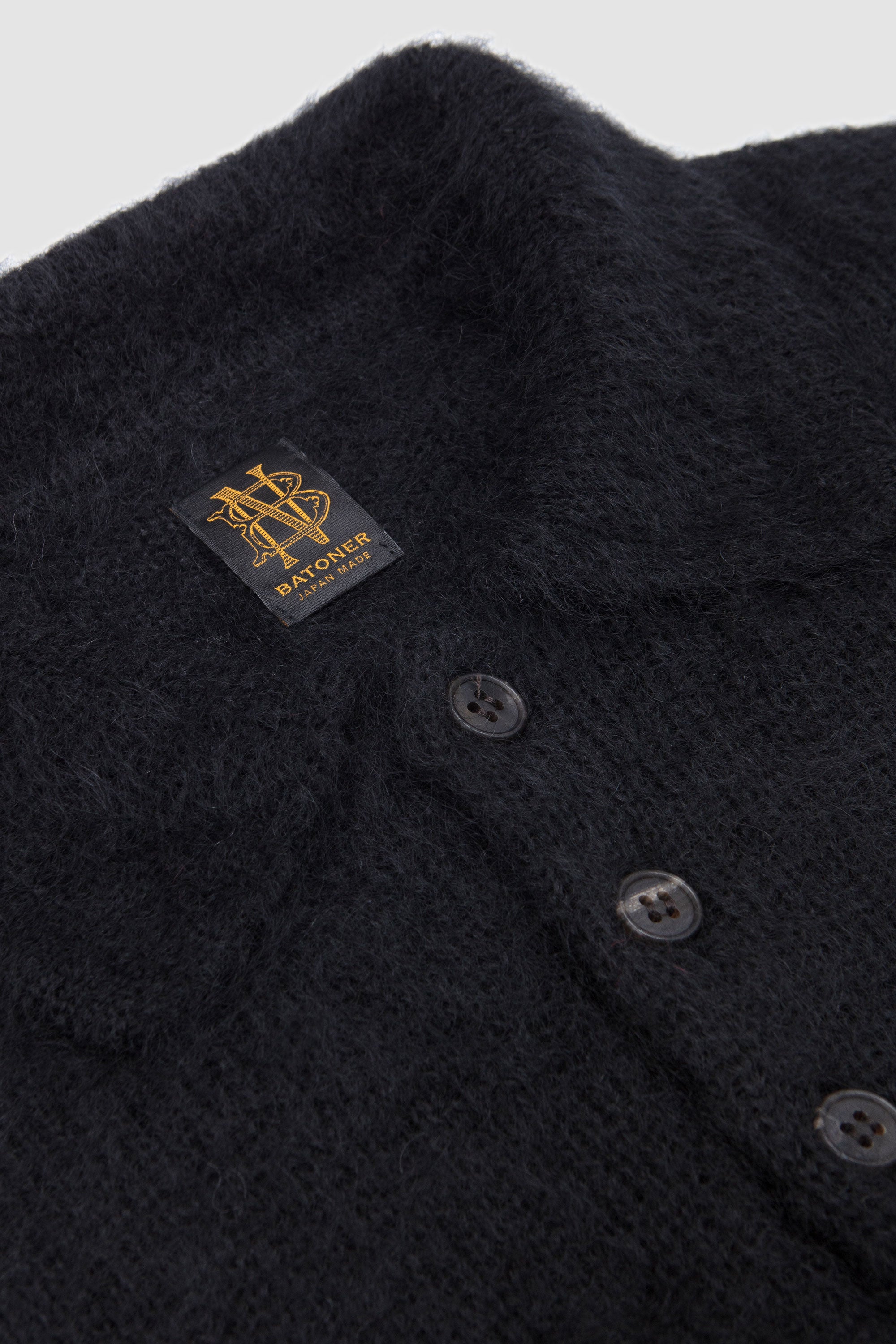Pure Mohair Polo Black