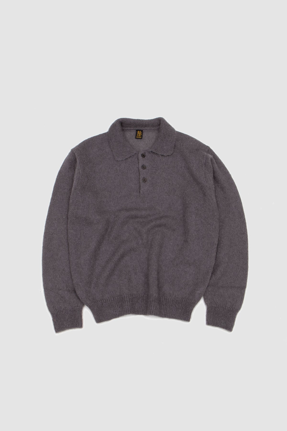 Pure Mohair Polo Gray