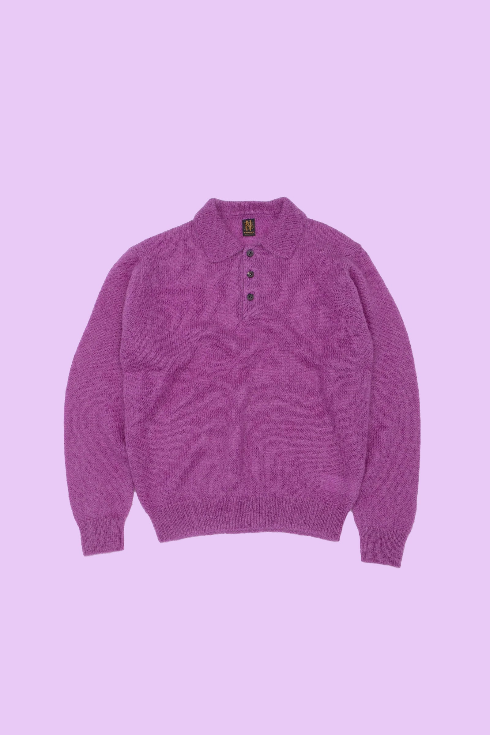 Pure Mohair Polo Purple