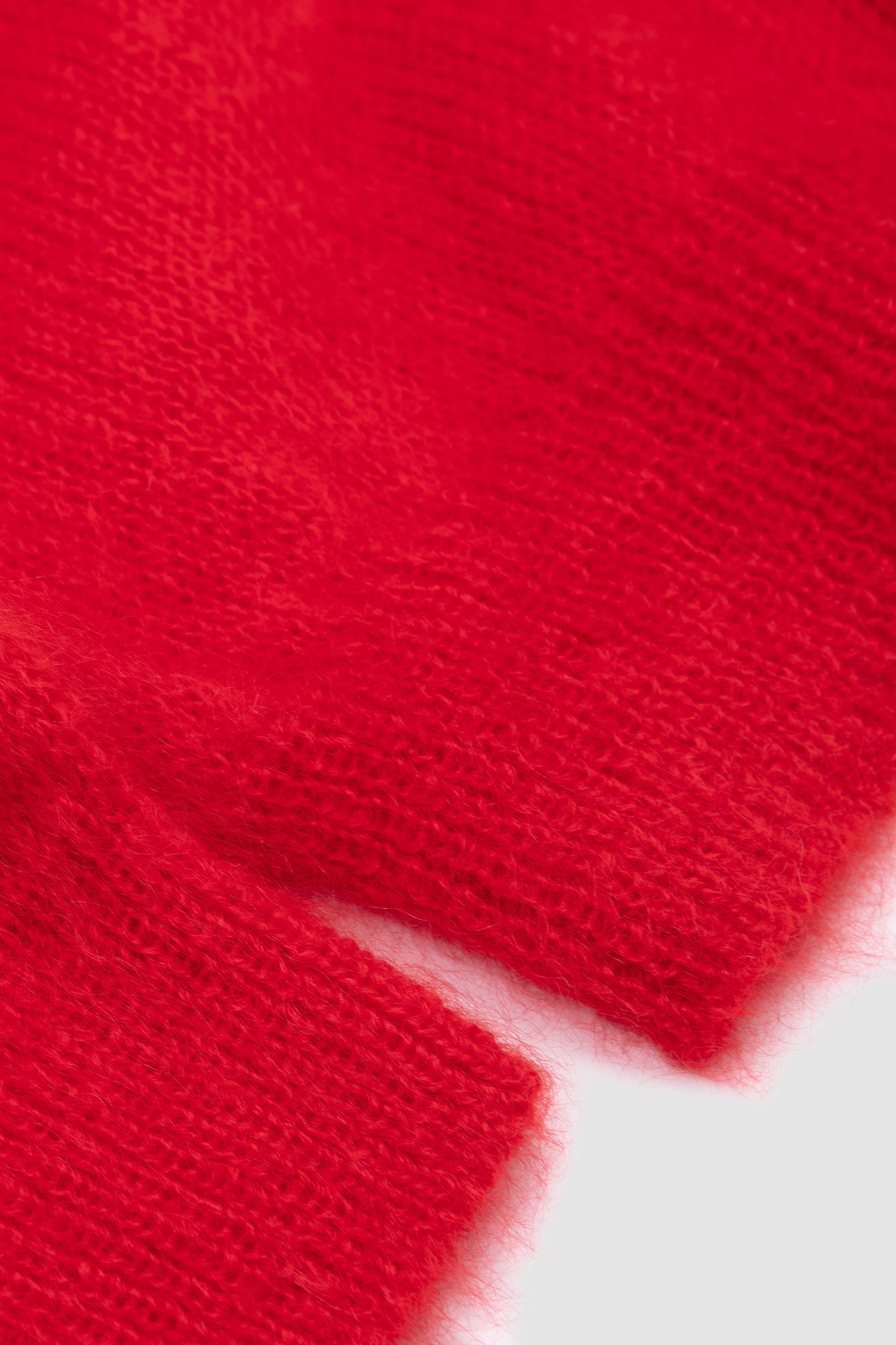 Pure Mohair Polo Vermiliom