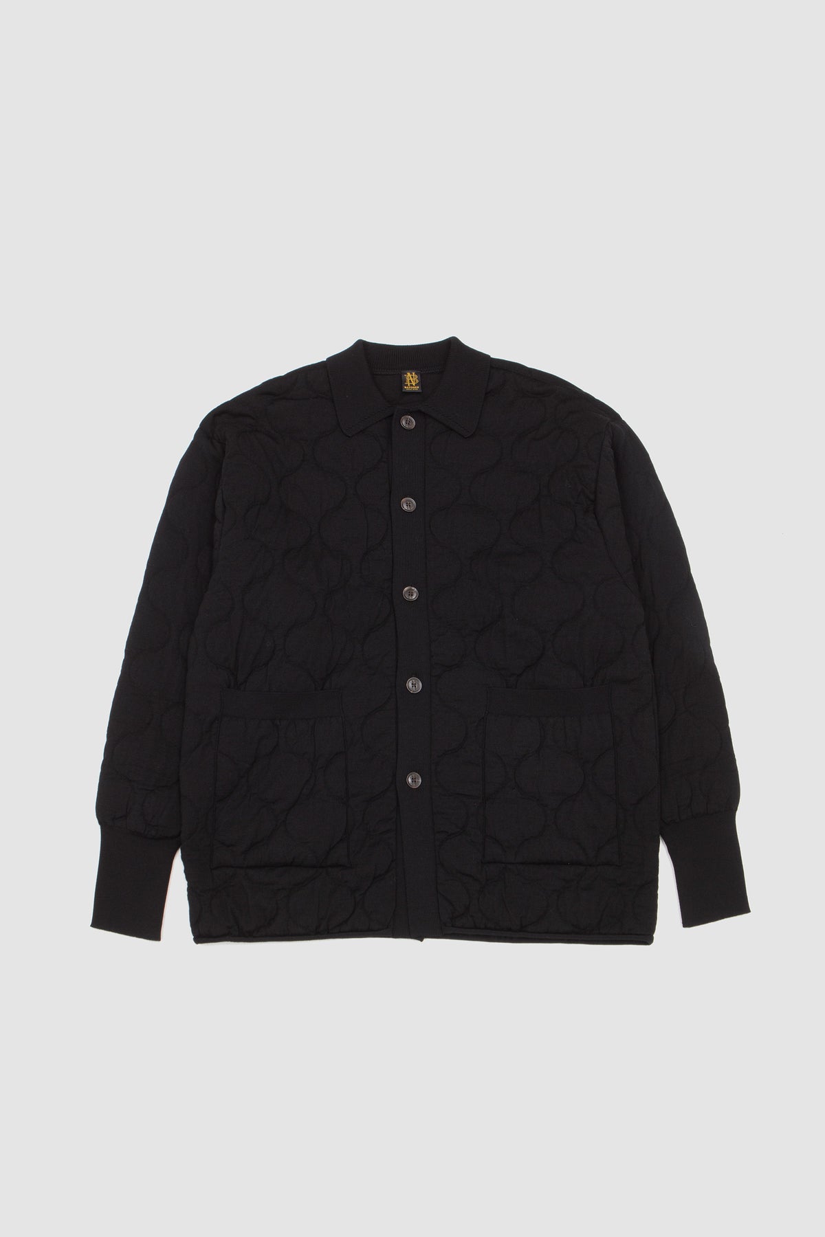 Quilting Knit Coverall Black_1