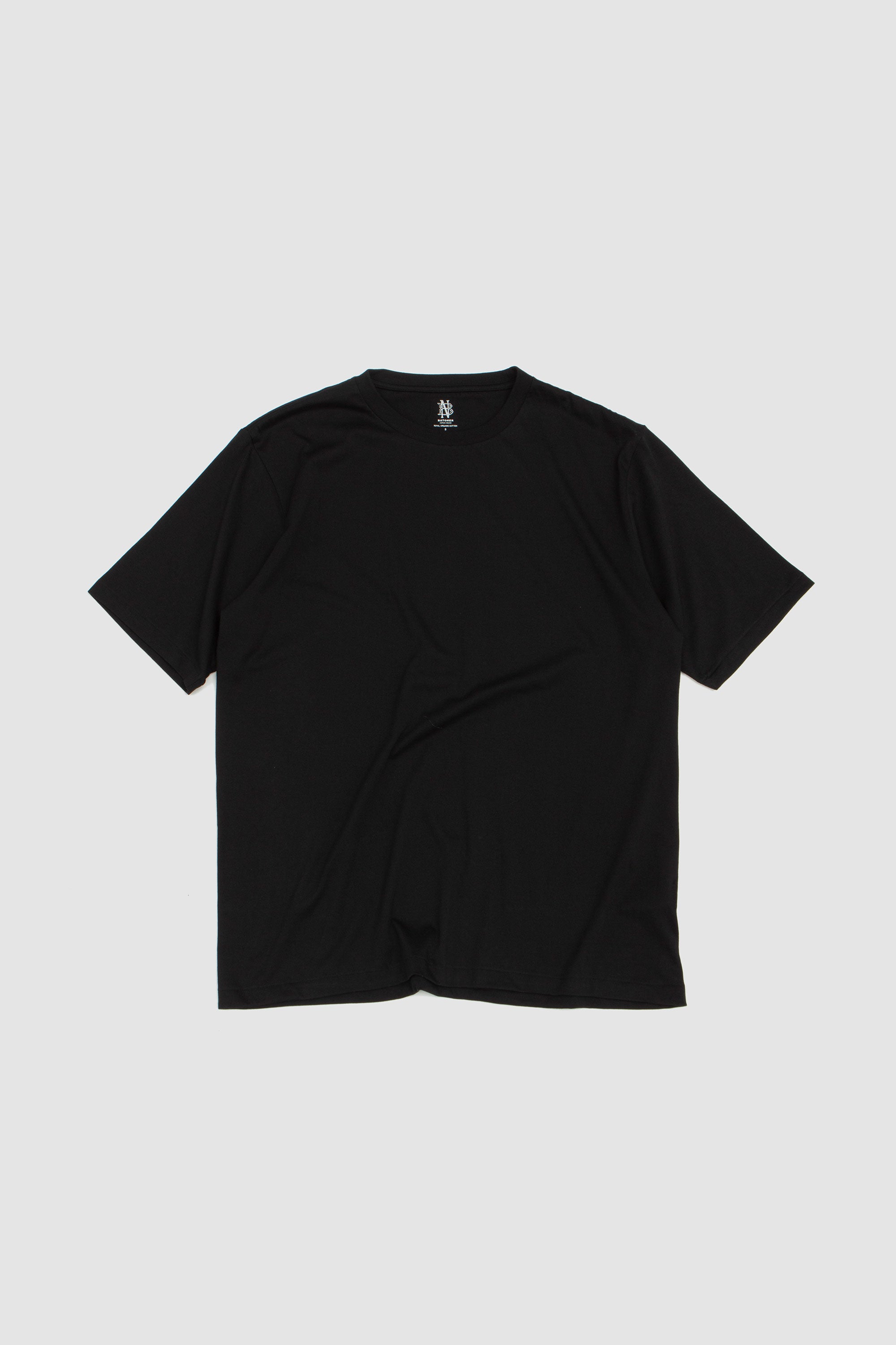 Royal Org. Cotton T-Shirt Black